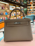Hermes | Kelly (28) – Togo – Etoupe – Palladium Hardware