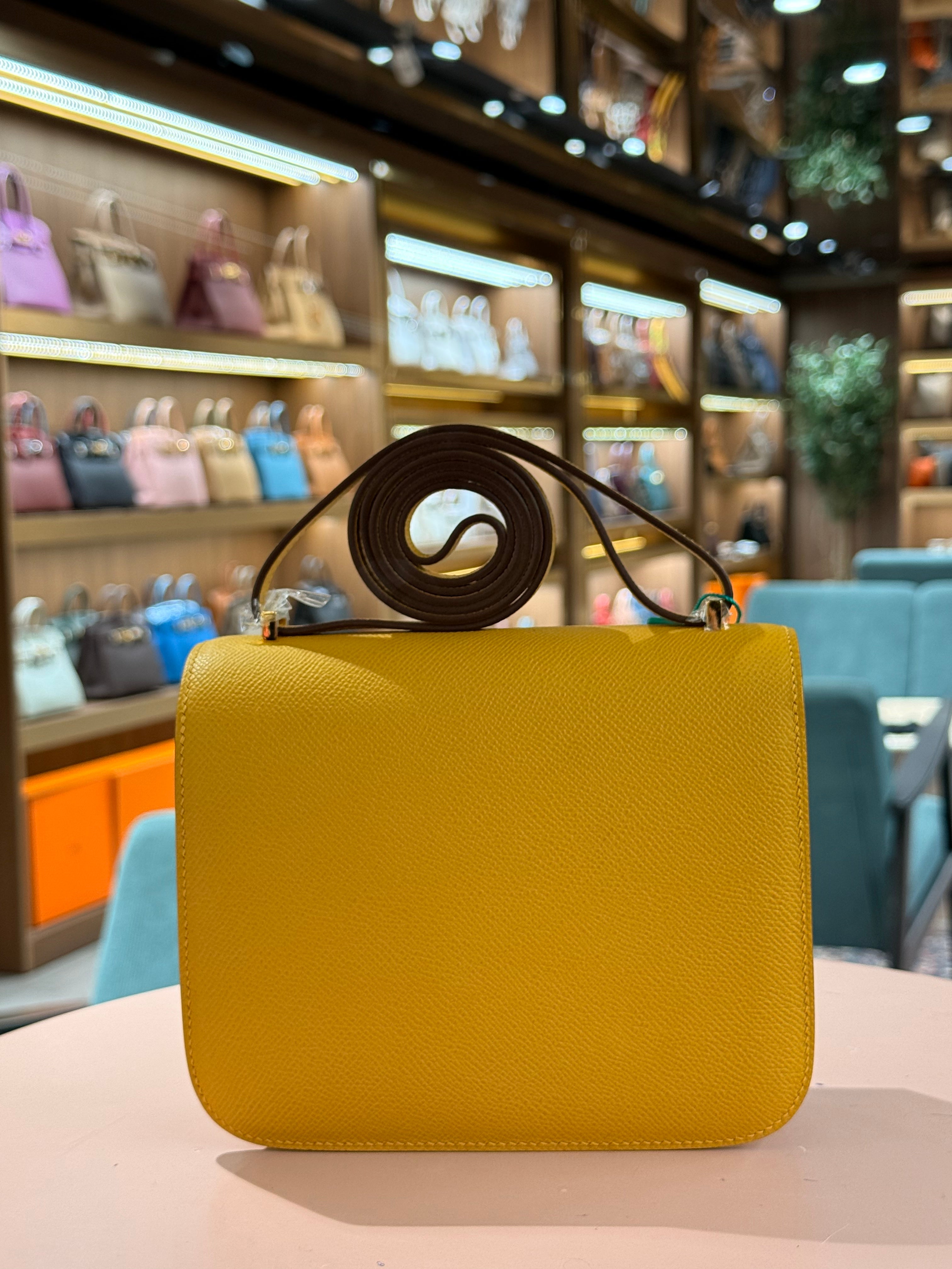 Hermes | Constance (18) – Epsom – Jaune – Gold Hardware