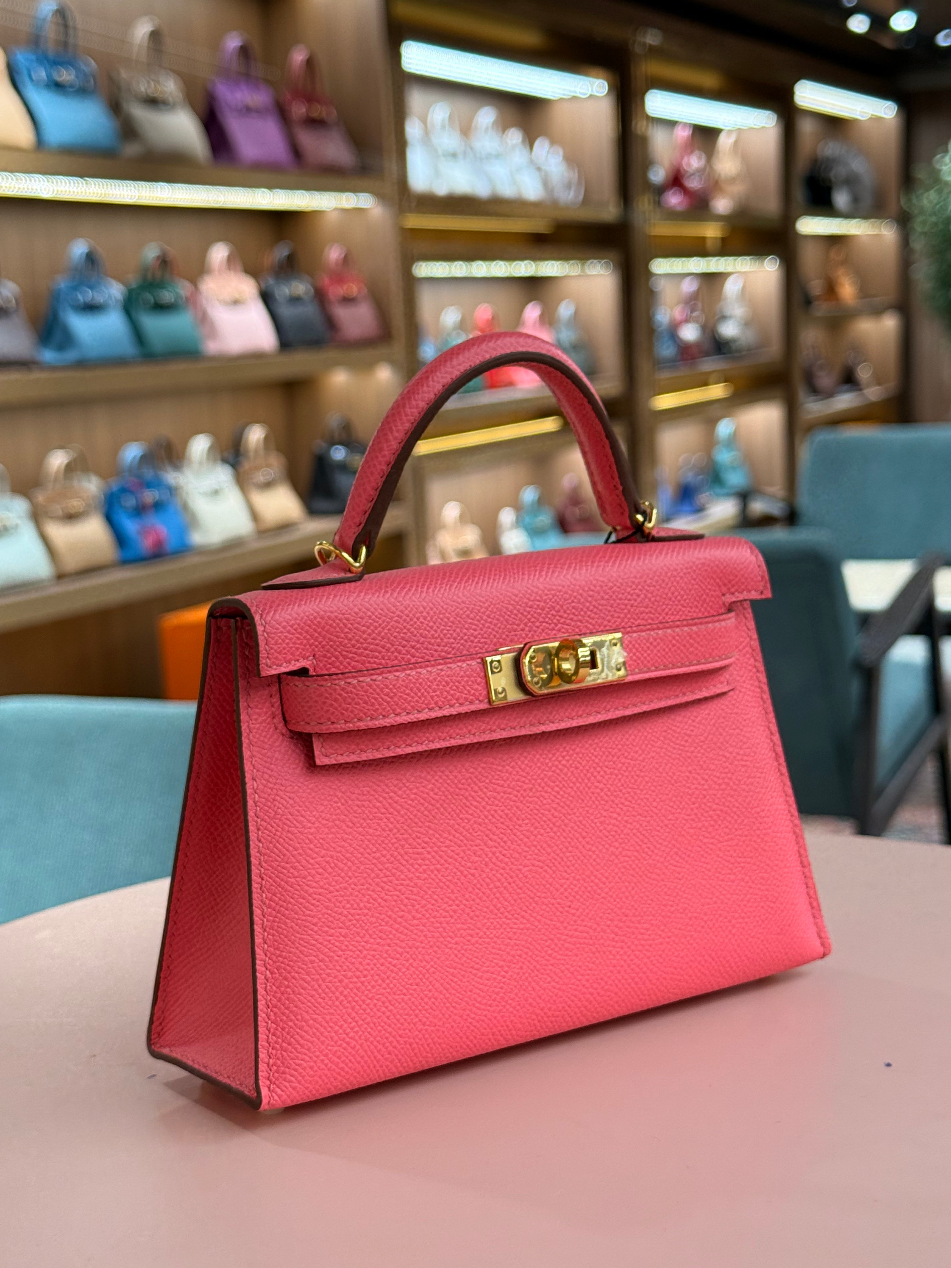 Hermes | Kelly (Mini) – Epsom – Rose Confetti – Gold Hardware