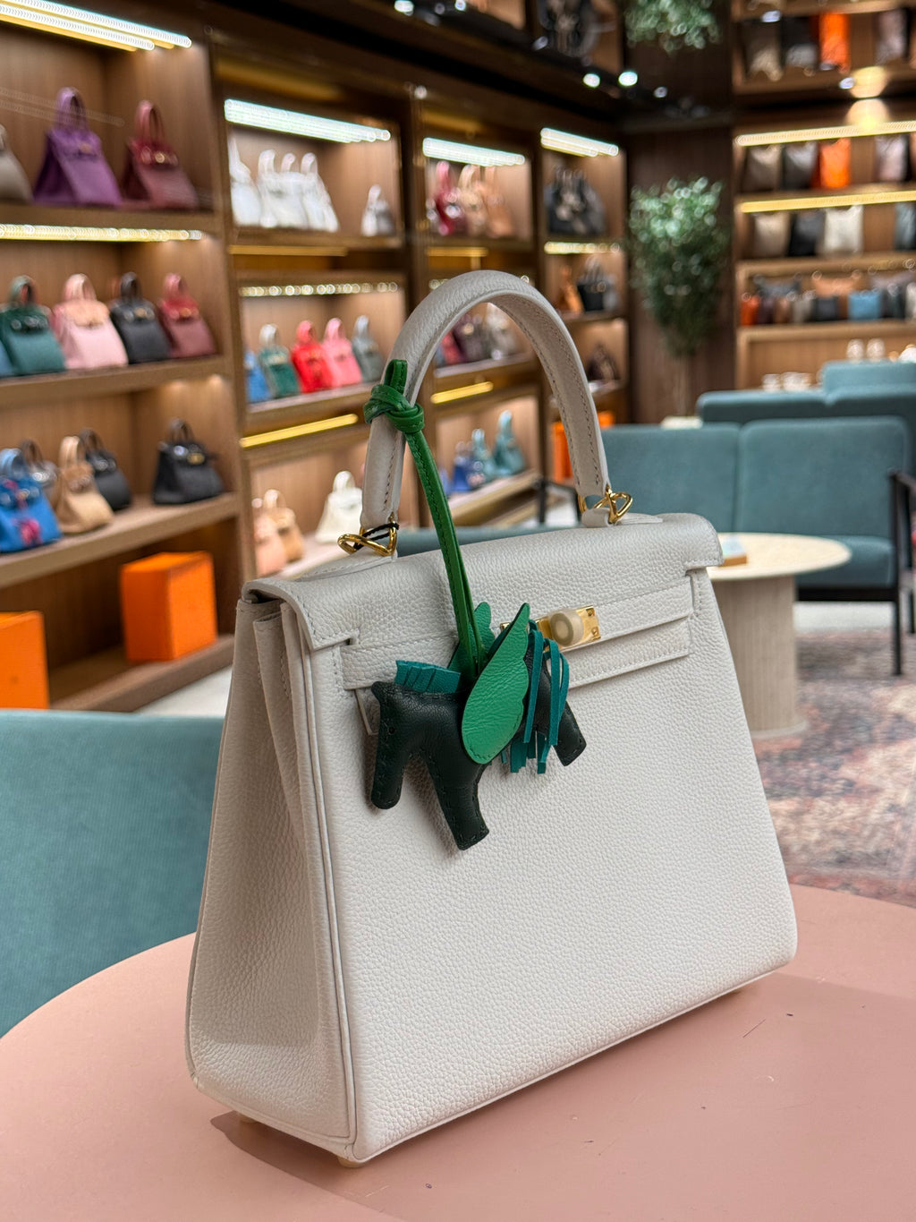 Hermes | Kelly (25) – Epsom – Blanc – Gold Hardware