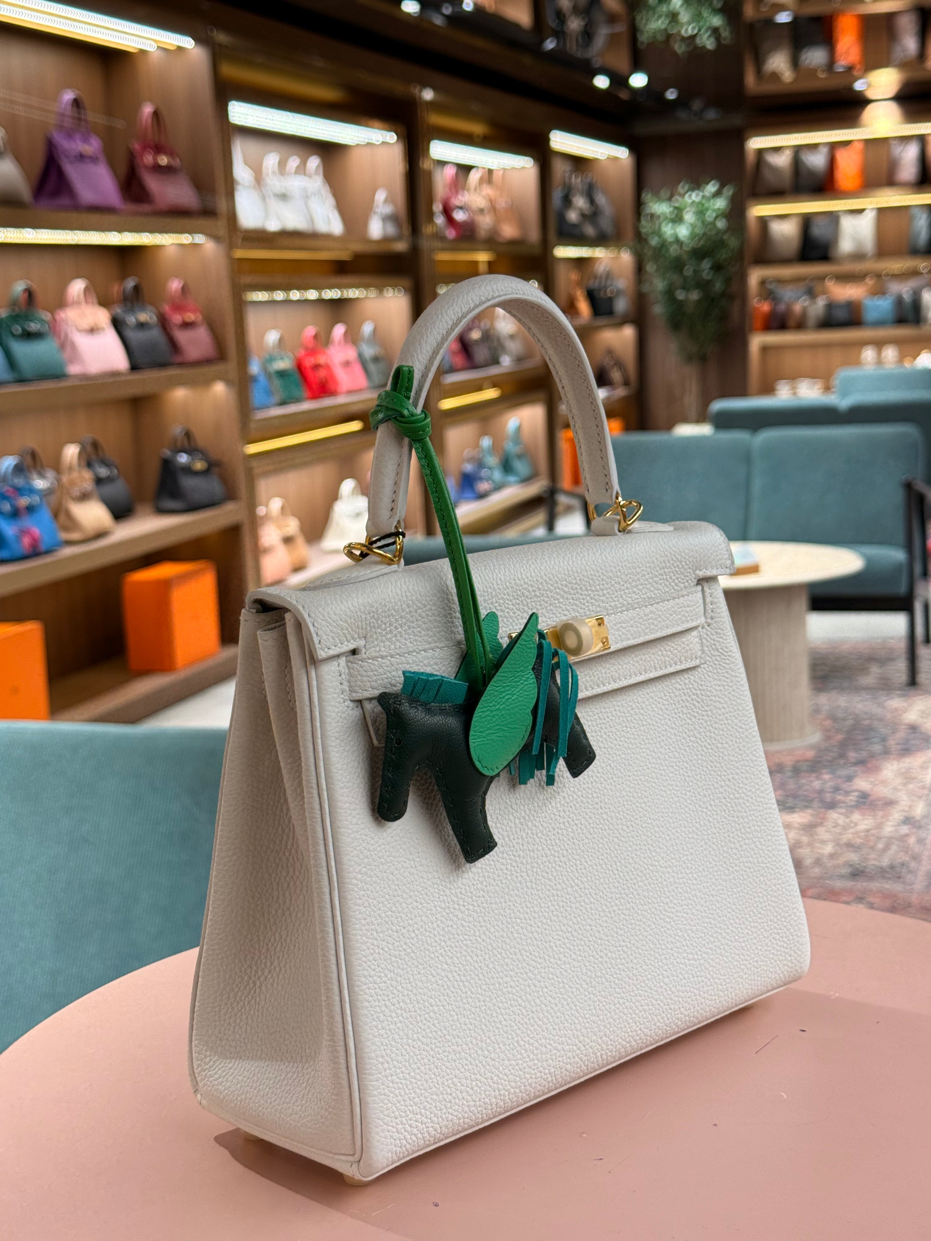 Hermes | Kelly (25) – Epsom – Blanc – Gold Hardware