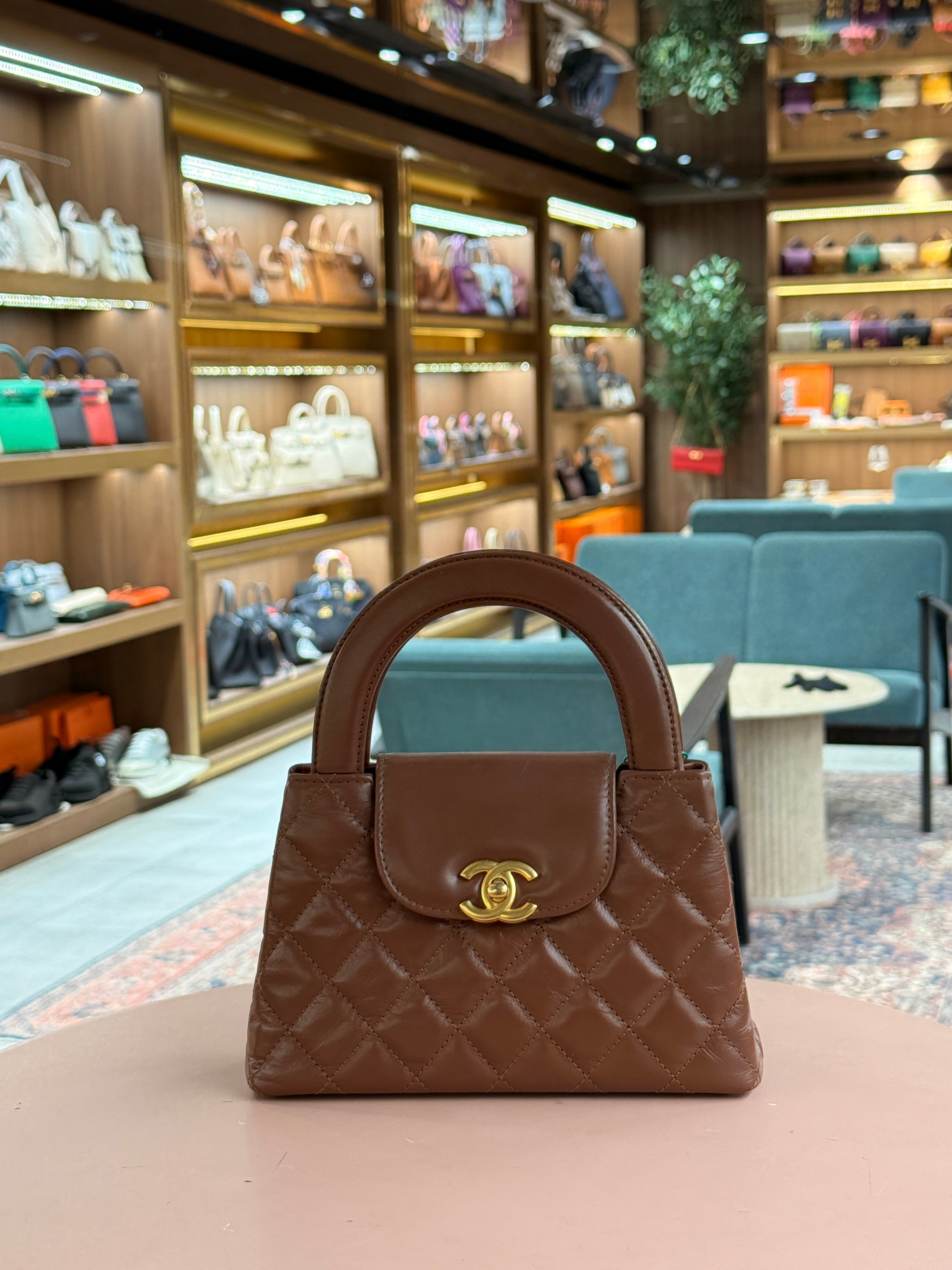 Chanel | Coco Handle Bag – Lambskin – Brown – Gold Hardware