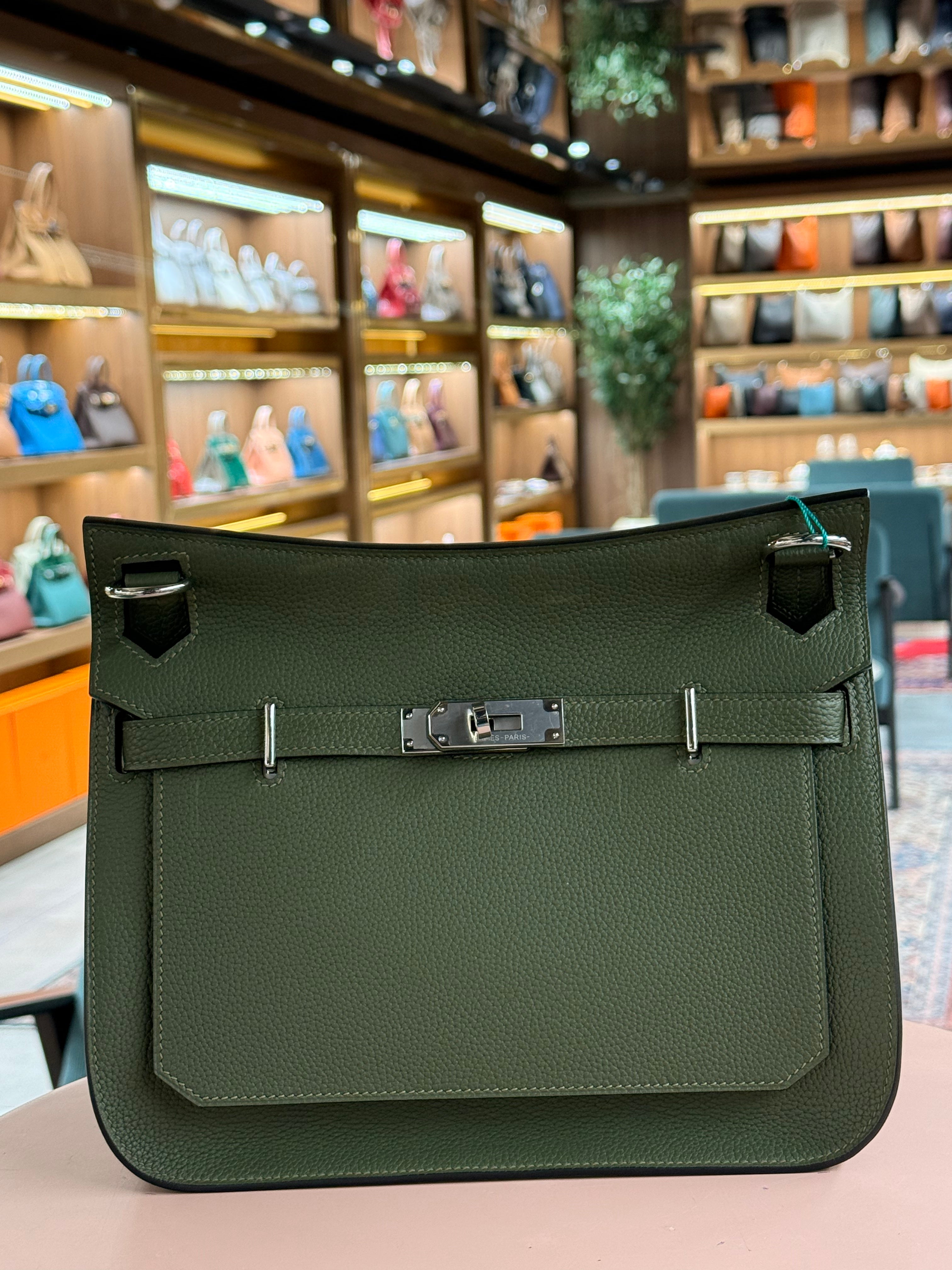 Hermes | Jypsiere (28) – Togo – Vert Cypress – Palladium Hardware