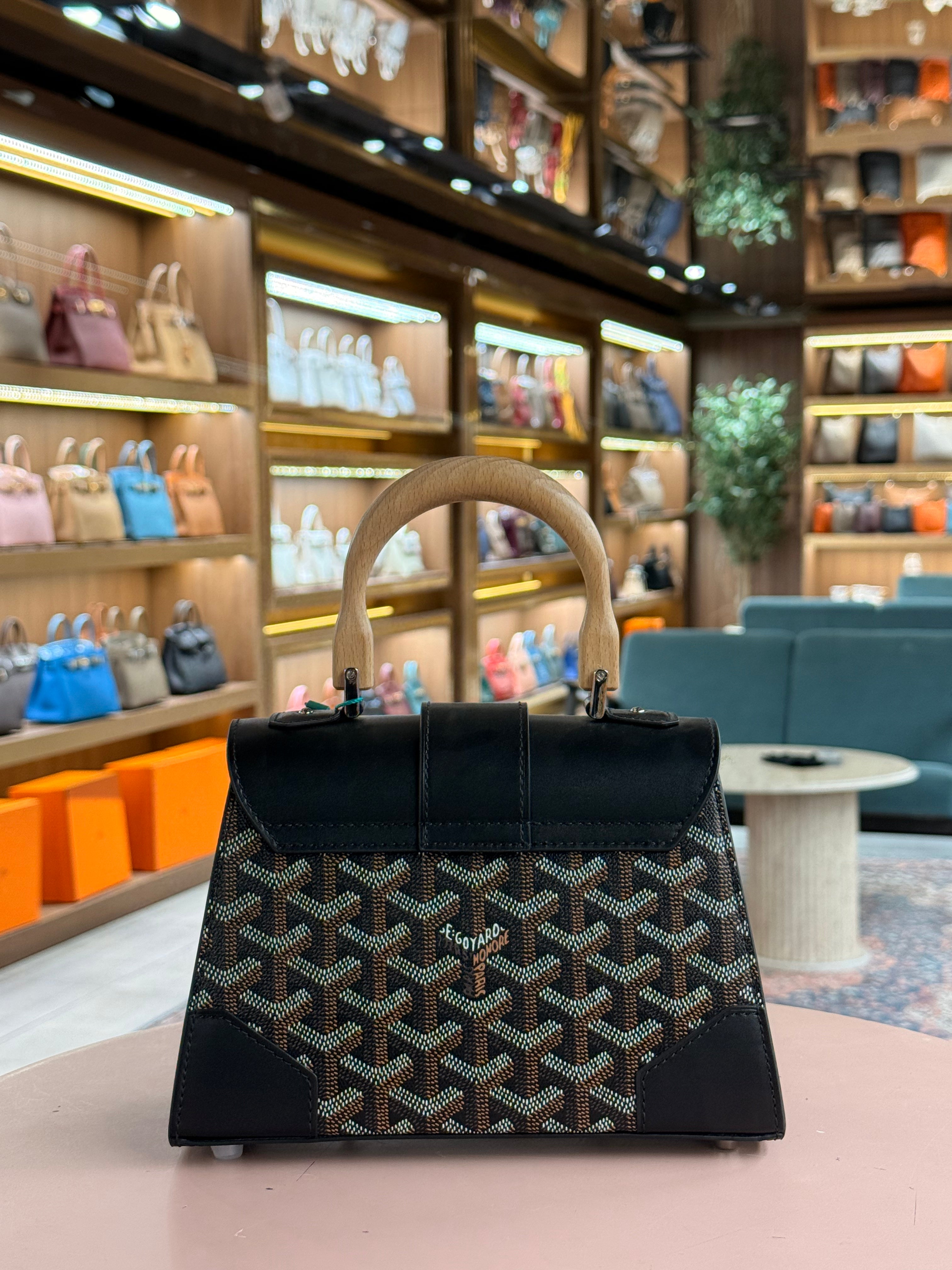 Goyard | Saigon (Mini) – Canvas – Black/Green – Silver Hardware