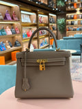 Hermes | Kelly (25) – Togo – Etoupe – Gold Hardware