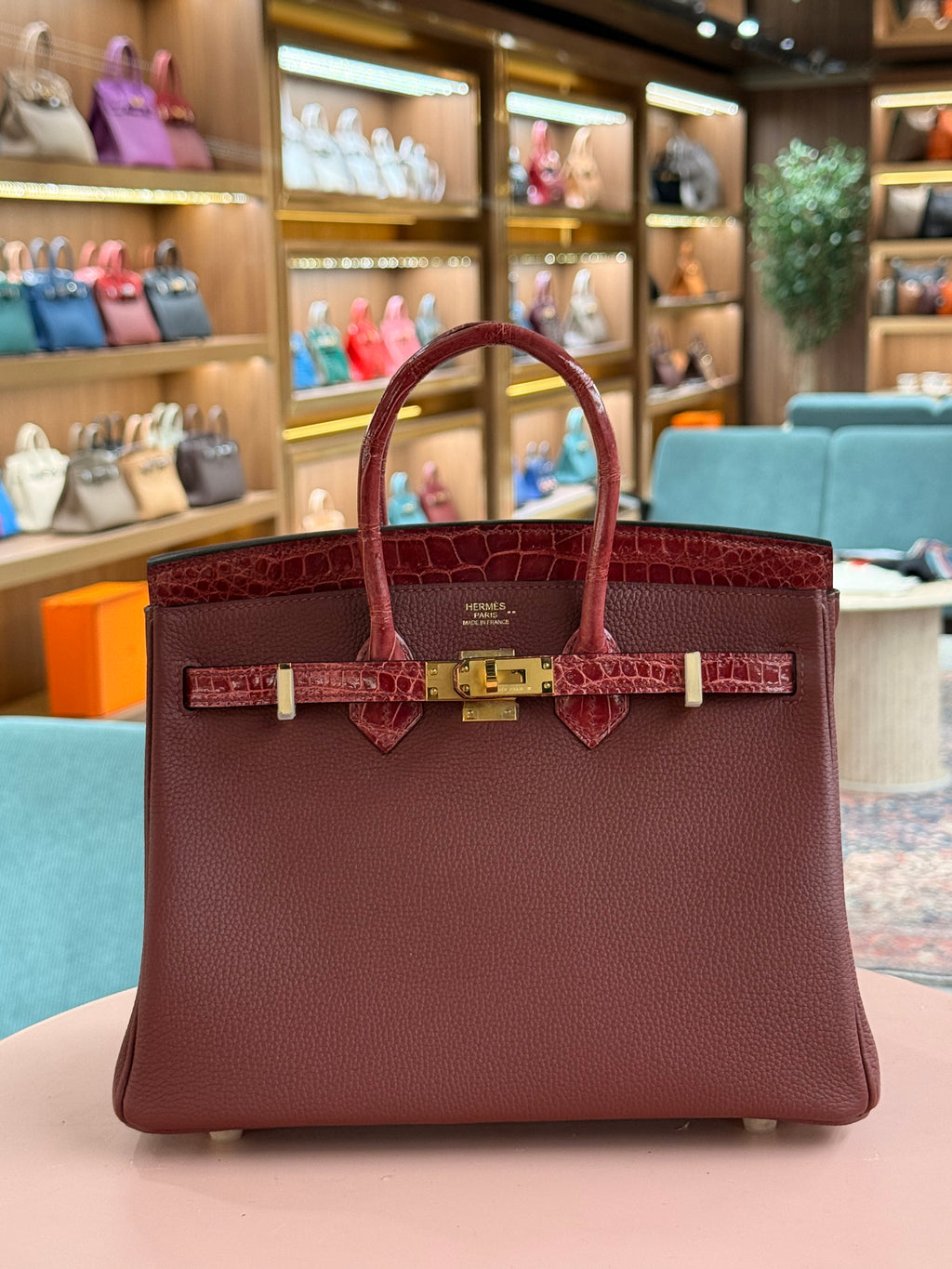 Hermes | Birkin Touch (25) – Togo – Rouge H – Gold Hardware