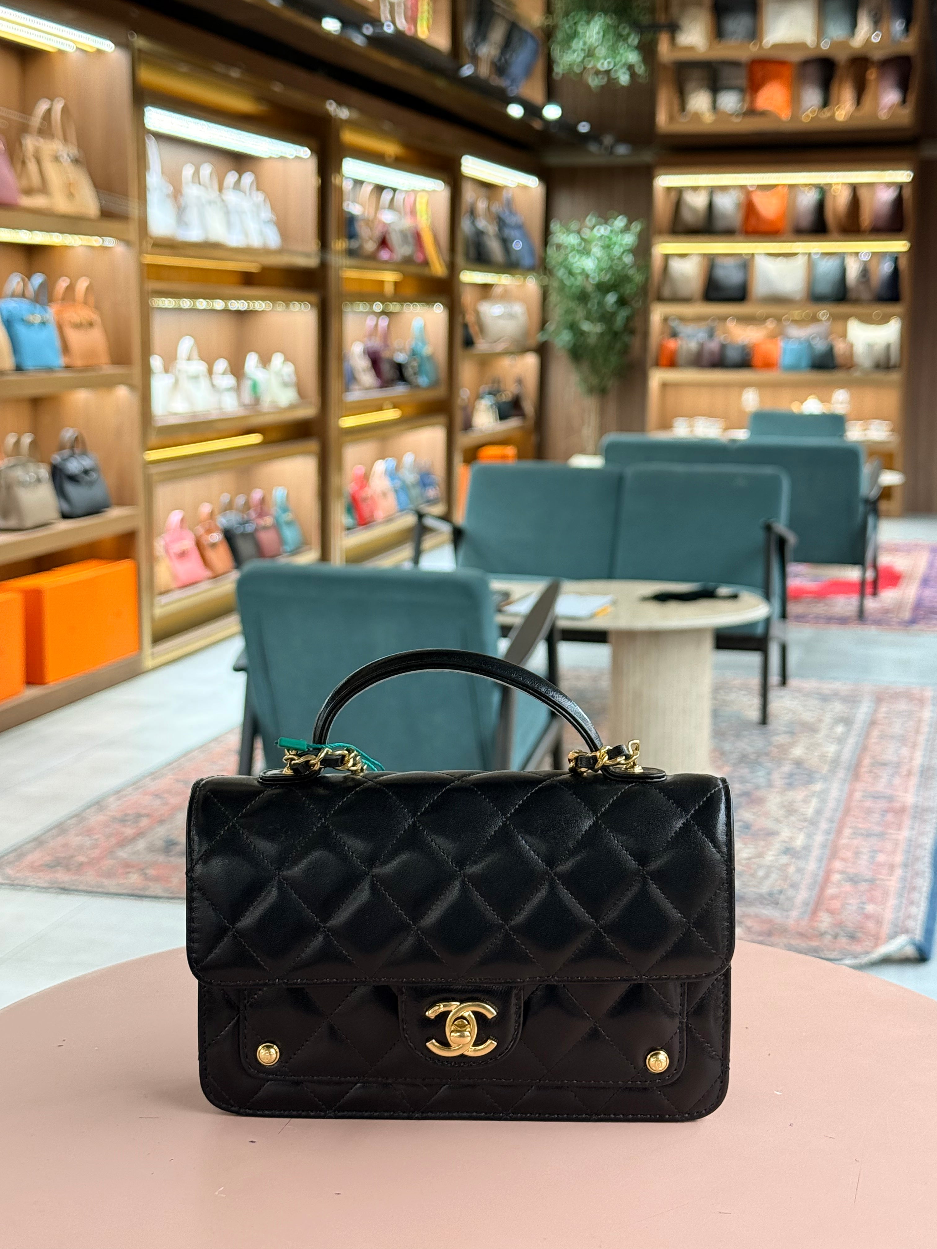 Chanel | Classic Flap Bag (Small) – Lambskin – Black – Gold Hardware