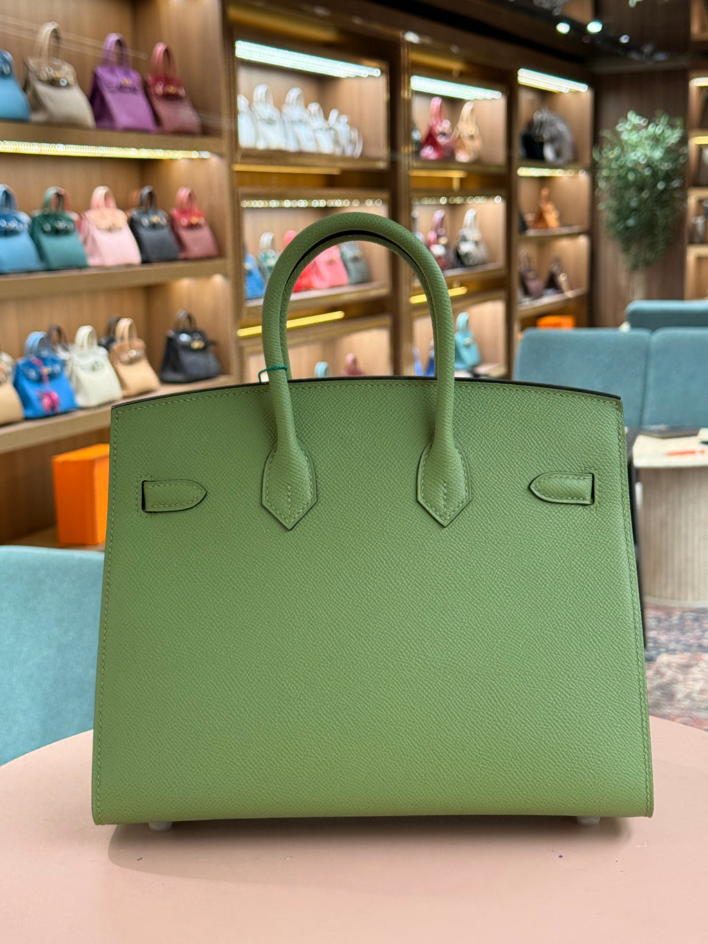 Hermes | Birkin (25) – Epsom – Vert Jade – Palladium Hardware