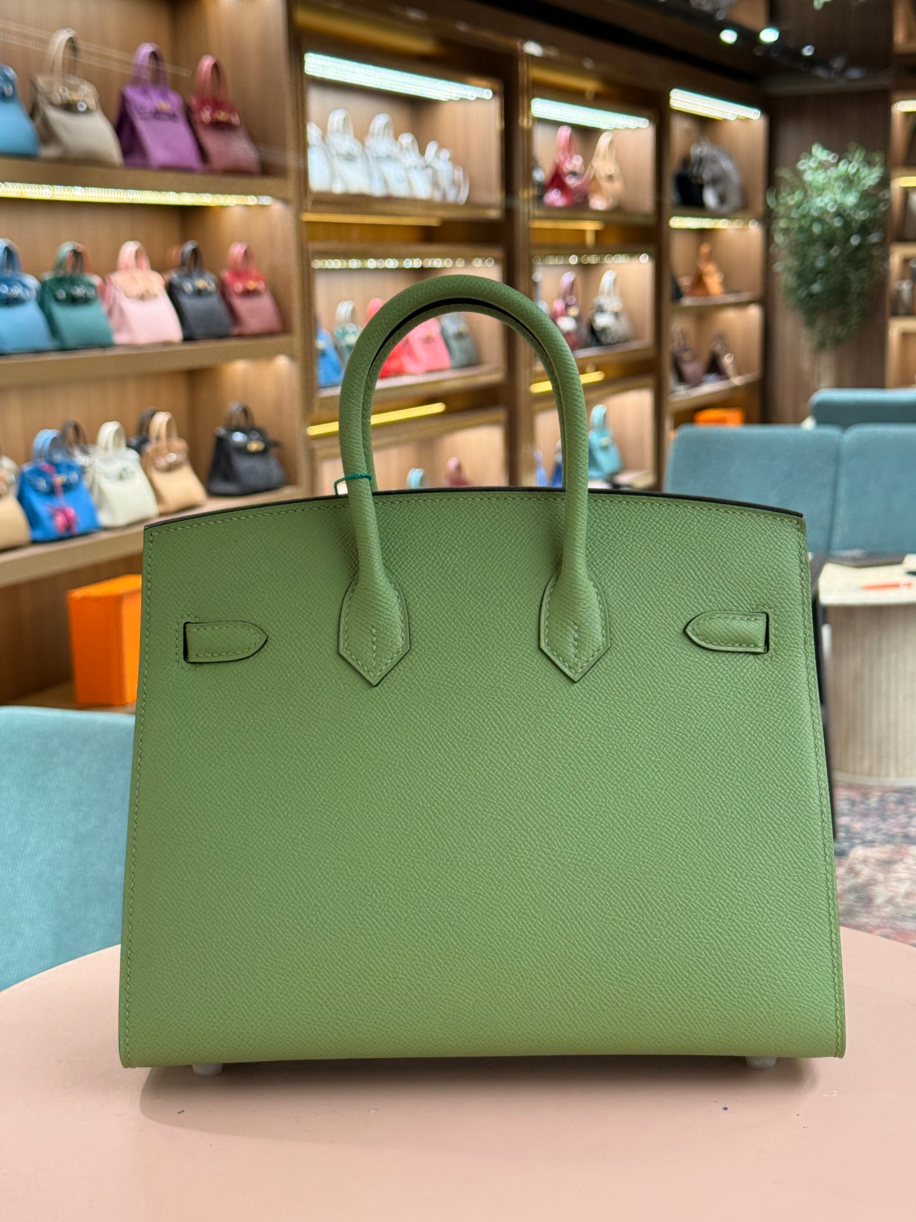 Hermes | Birkin (25) – Epsom – Vert Jade – Palladium Hardware