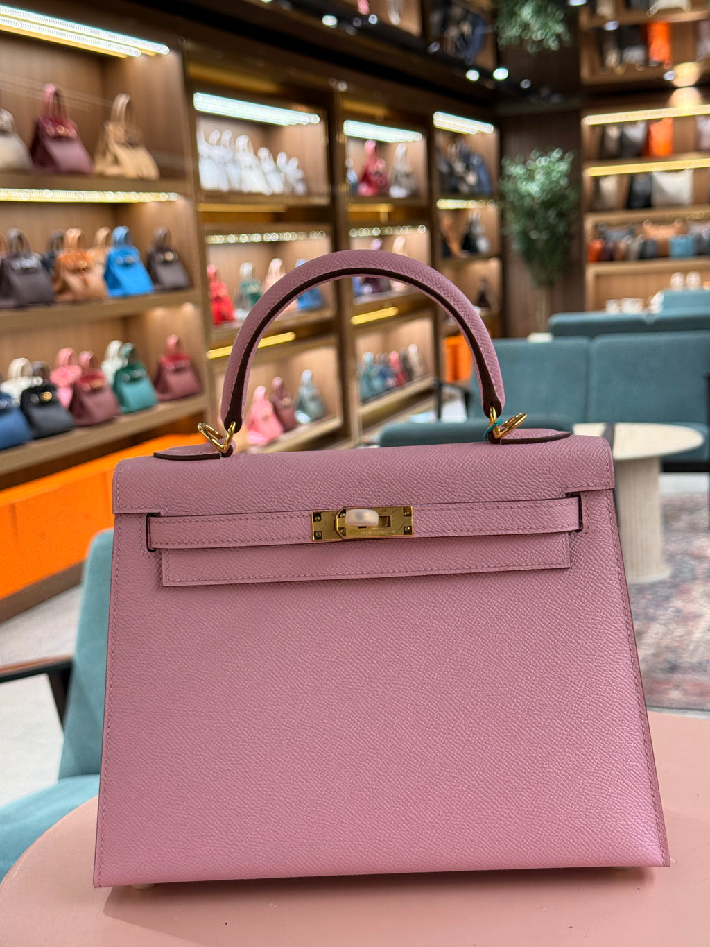 Hermes | Kelly (25) – Epsom – Rose Sakura – Gold Hardware