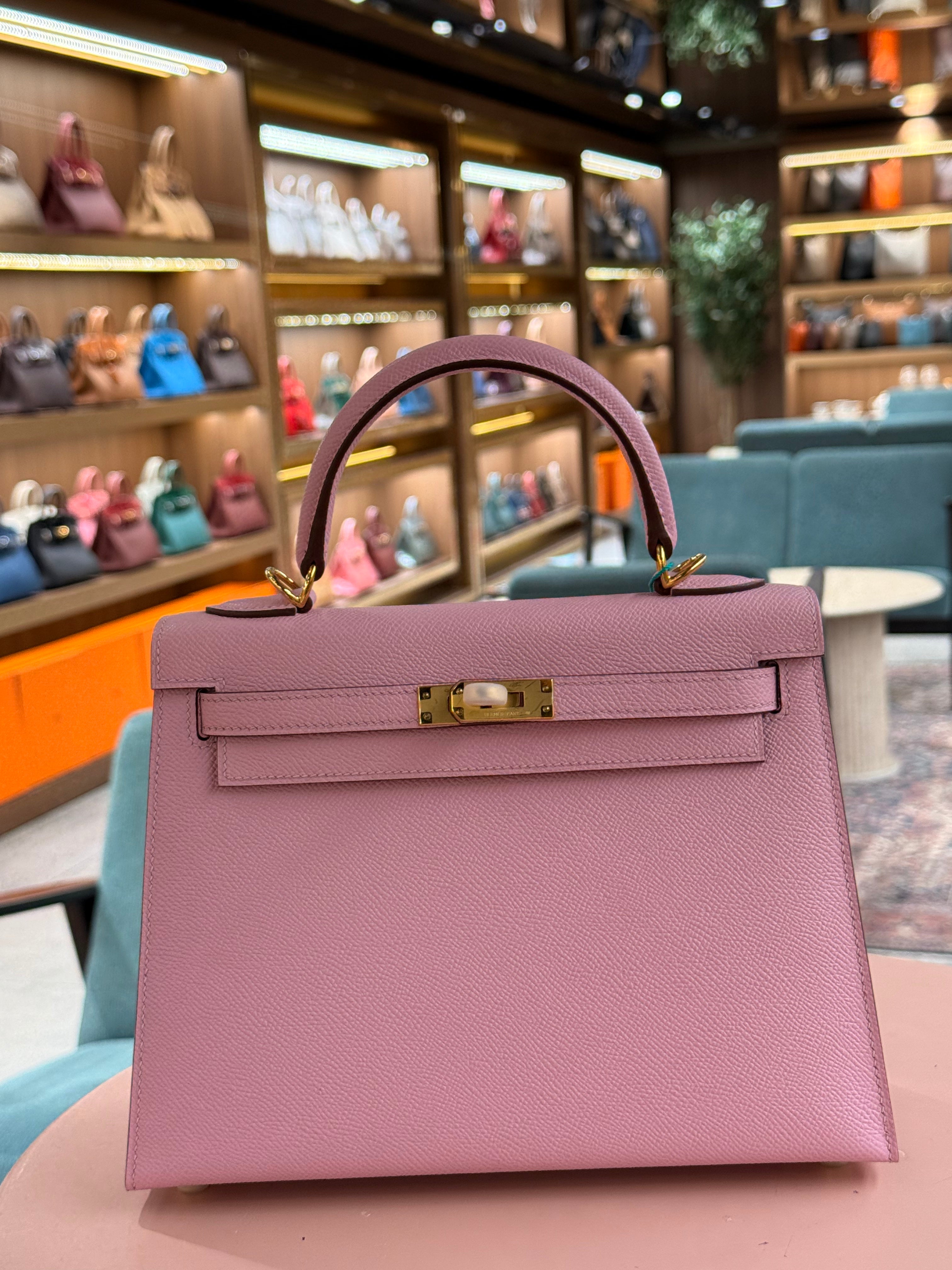 Hermes | Kelly (25) – Epsom – Rose Sakura – Gold Hardware