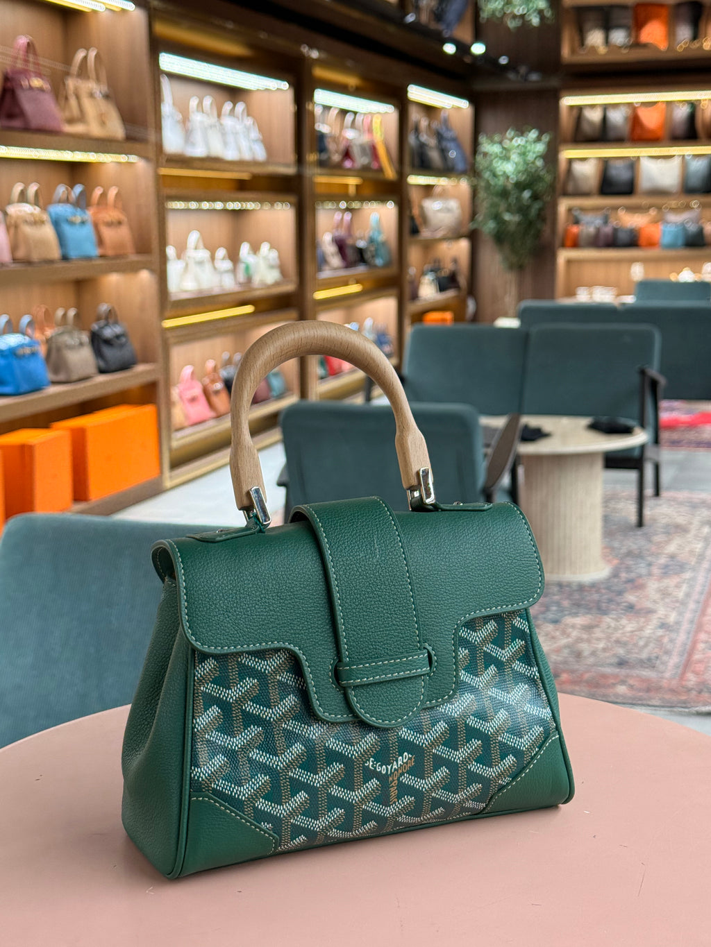 Goyard | Saigon (Mini) – Canvas – Green – Gold Hardware