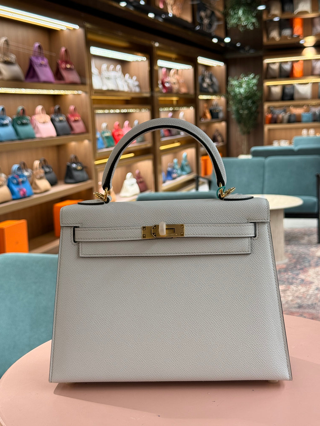 Hermes | Kelly (25) – Epsom – Blanc – Gold Hardware