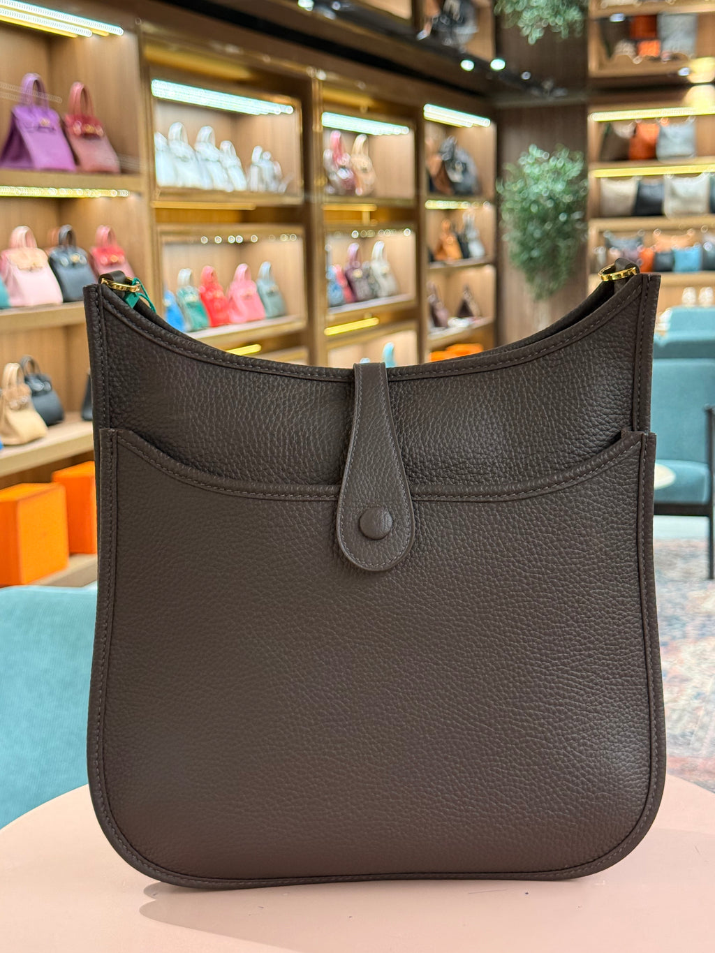 Hermes | Evelyne (Large) – Epsom – Etoupe – Gold Hardware