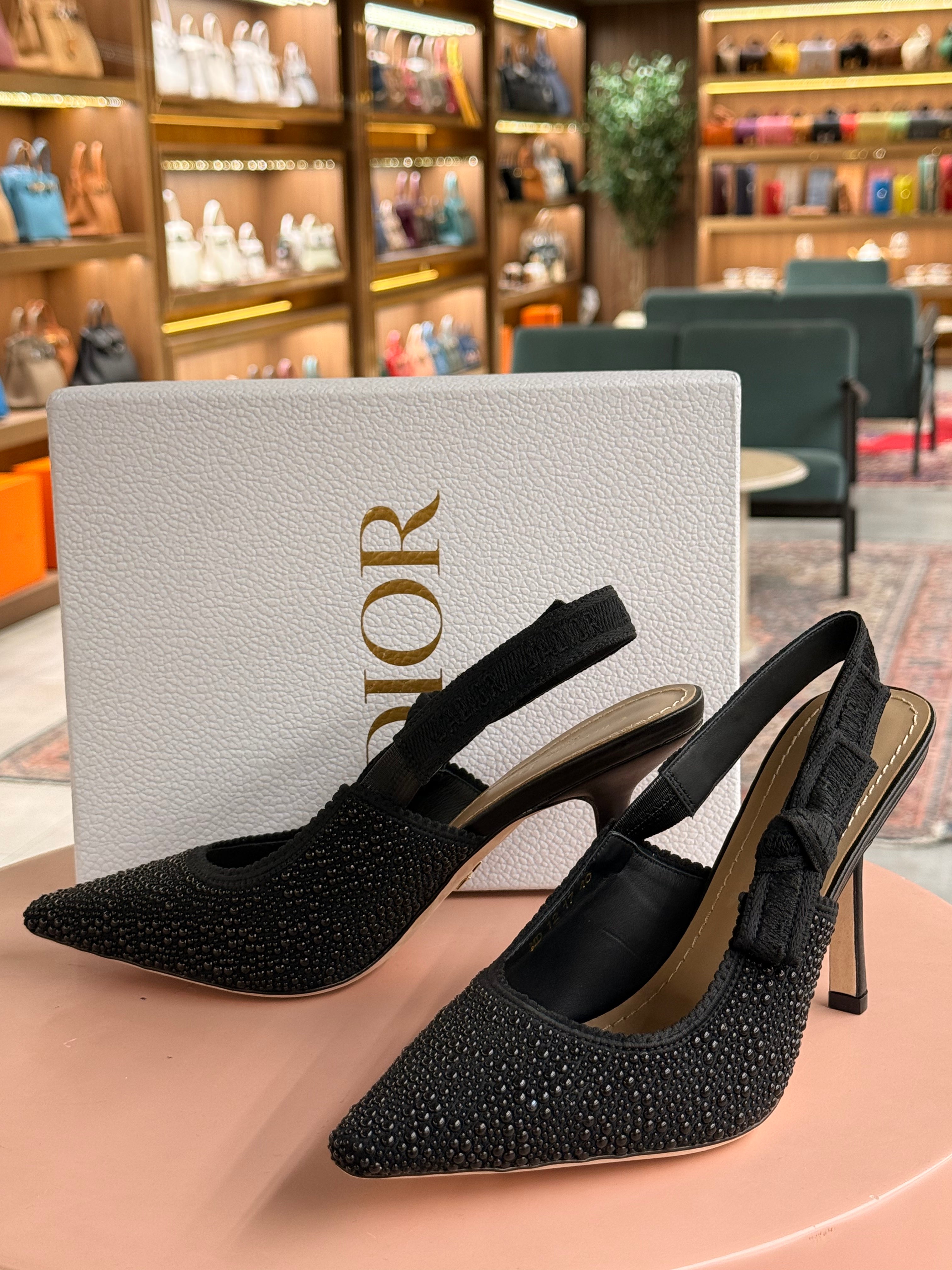 Dior | J'Adior Pump – Satin – Black – Silver Hardware