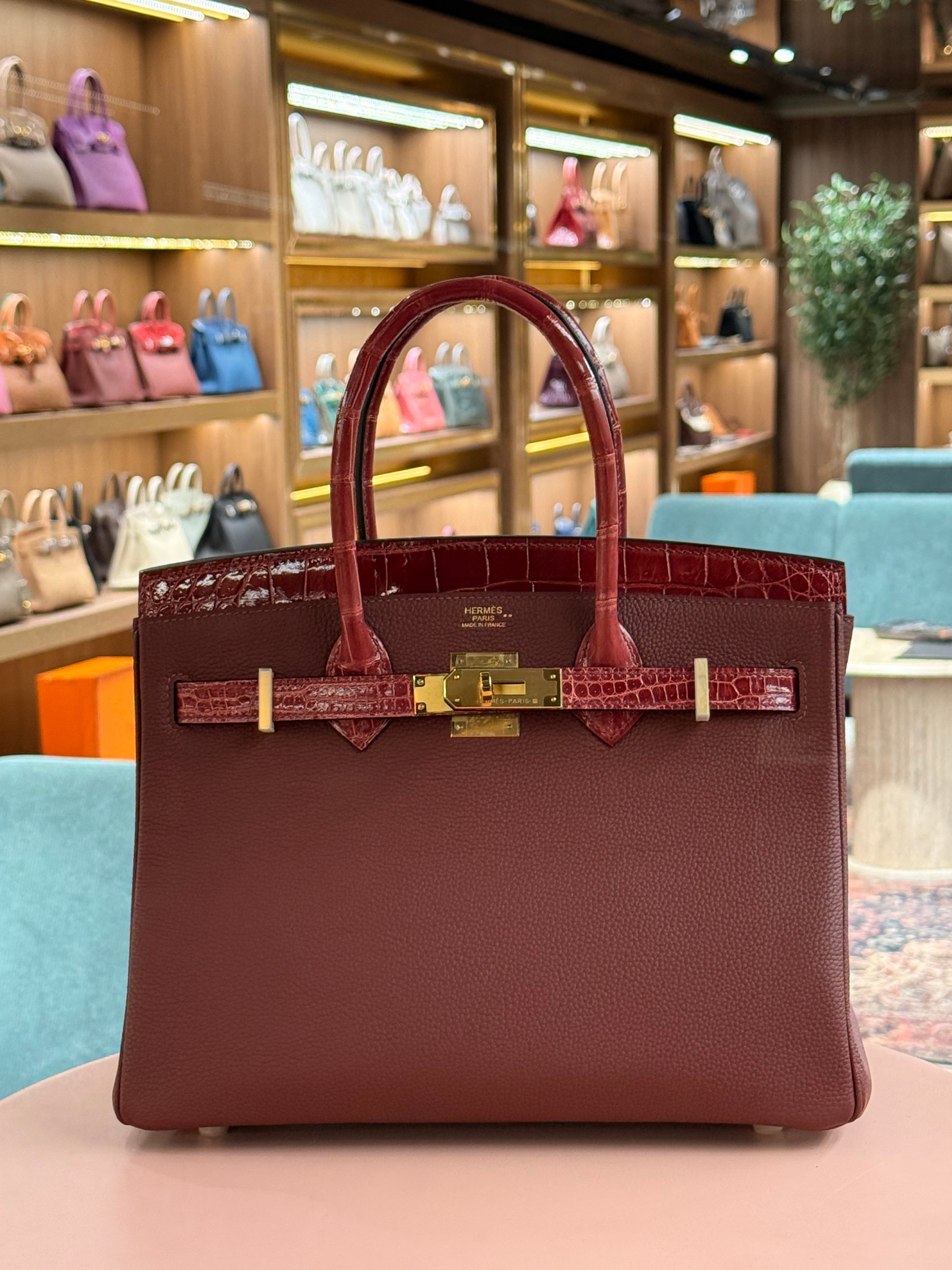 Hermes | Birkin (30) – Togo – Rouge H – Gold Hardware