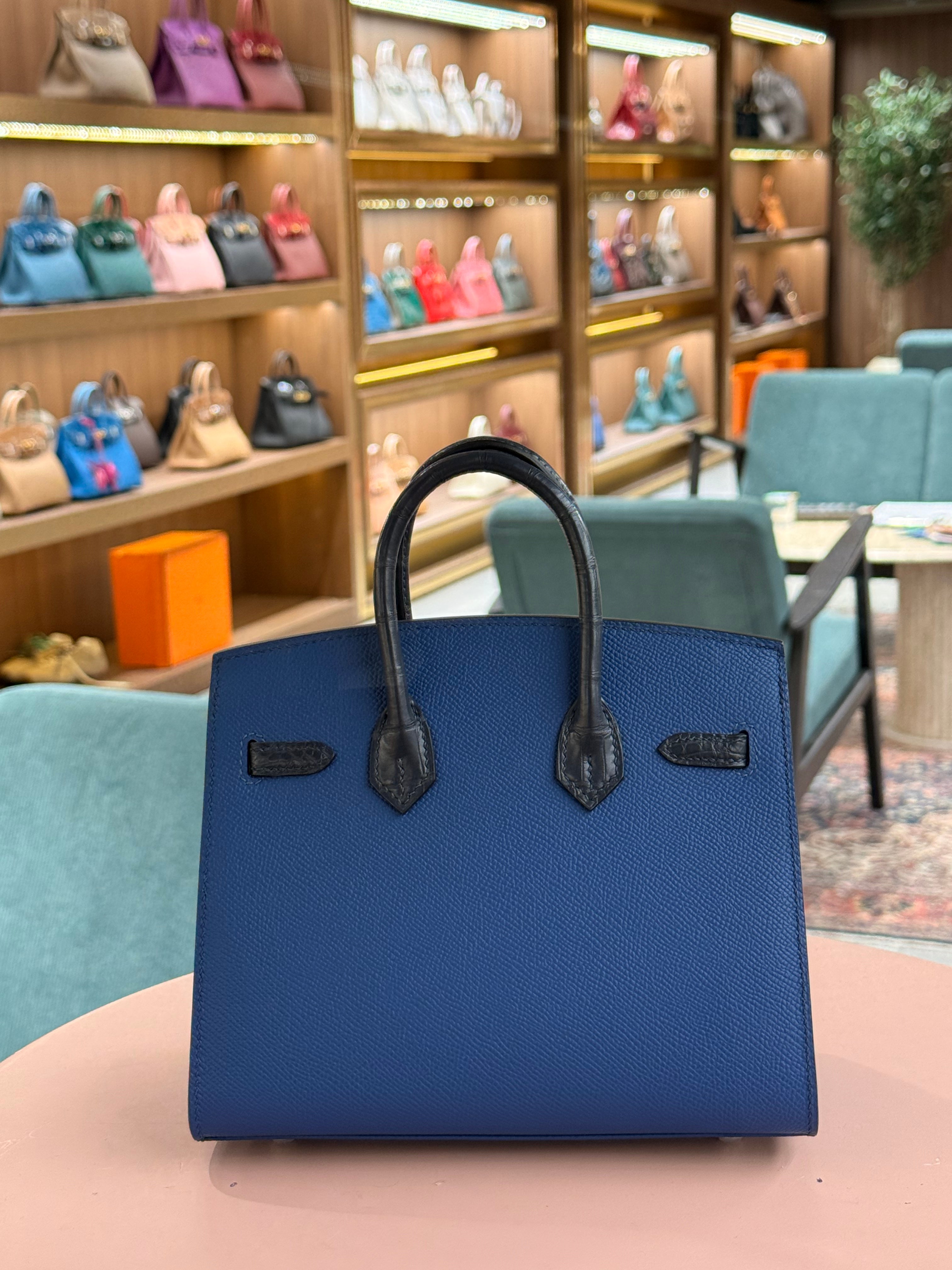 Hermes | Birkin (20) – Epsom – Bleu Nuit – Silver Hardware