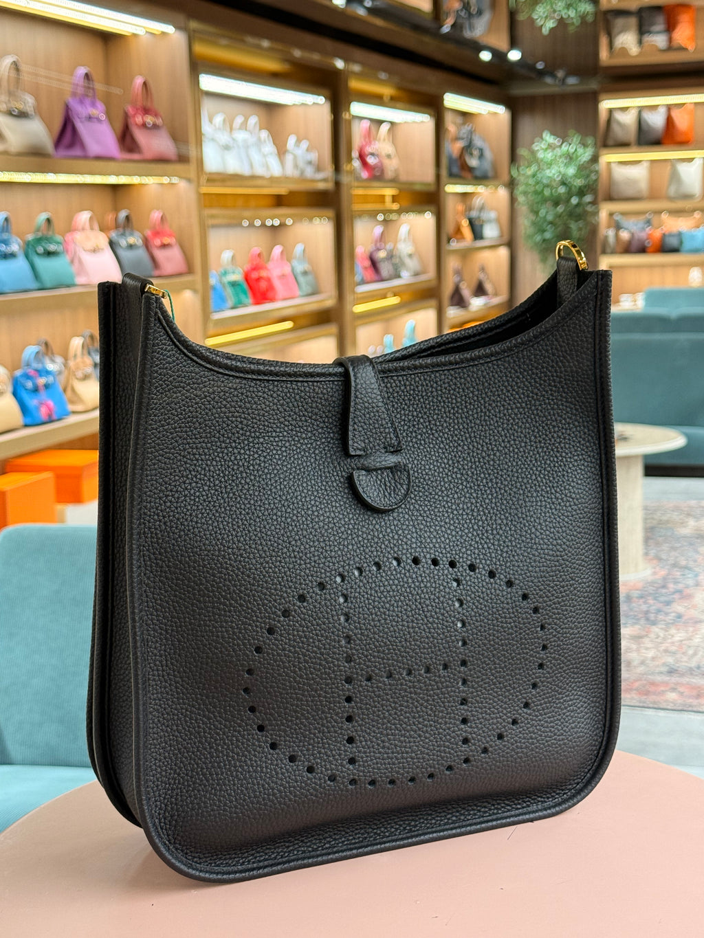 Hermes | Evelyne (Large) – Epsom – Black – Gold Hardware