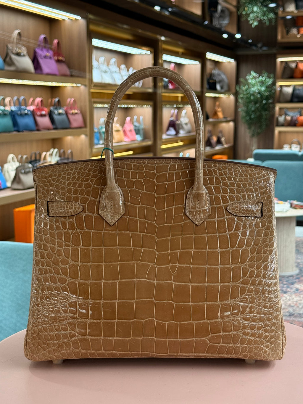 Hermes | Birkin (30) – Crocodile – Gold – Gold Hardware