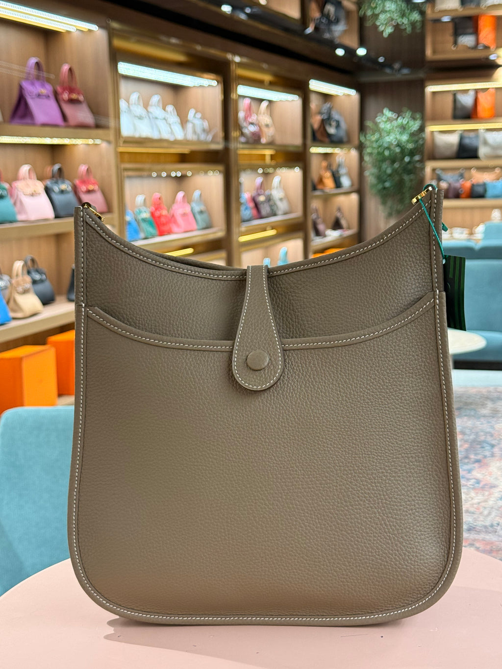 Hermes | Evelyne (Large) – Epsom – Etoupe – Gold Hardware