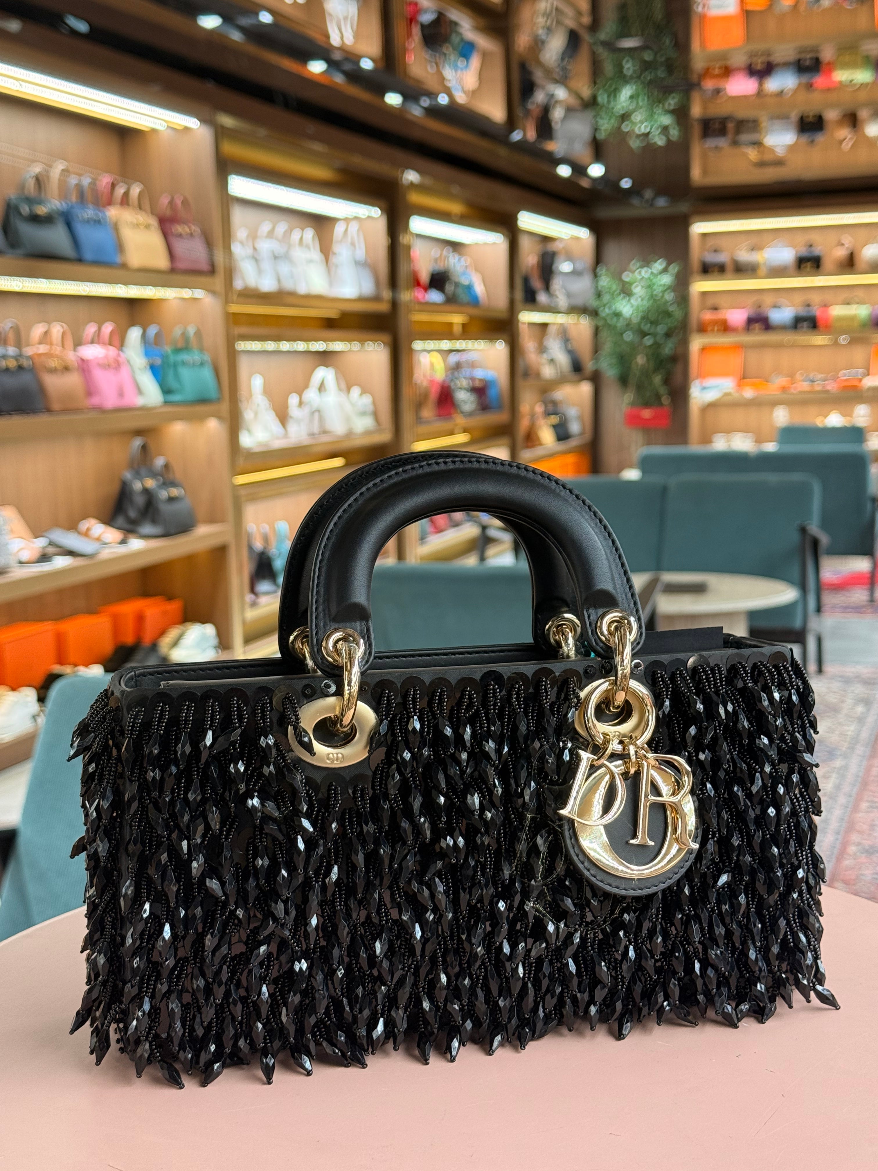 Dior | Lady Dior – Fabric – Black – Gold Hardware