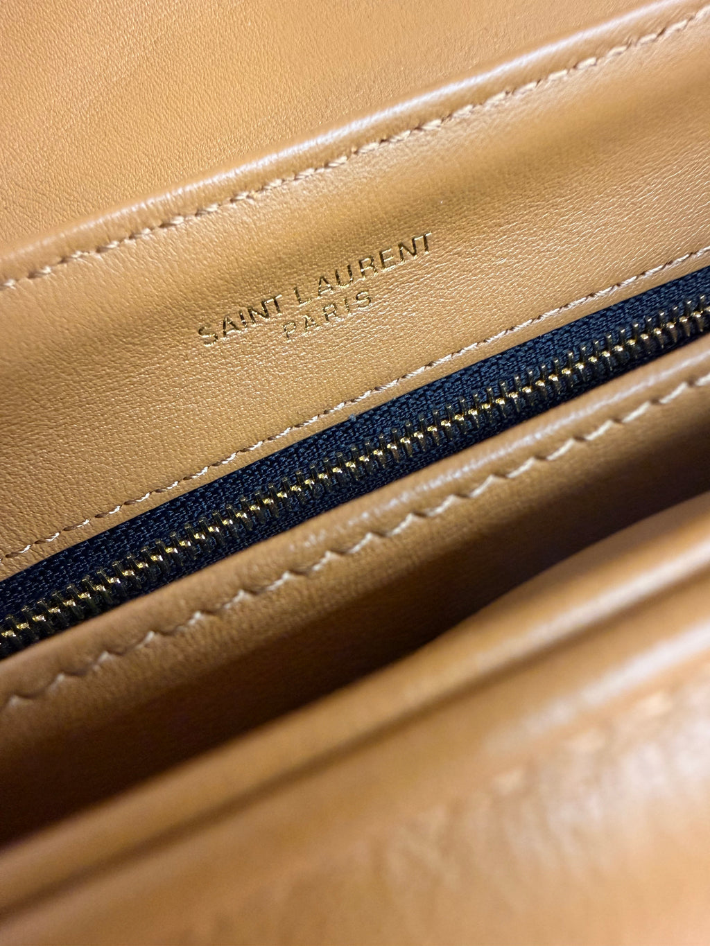 YSL | Lou Lou Toy – Leather – Caramel – Gold Hardware