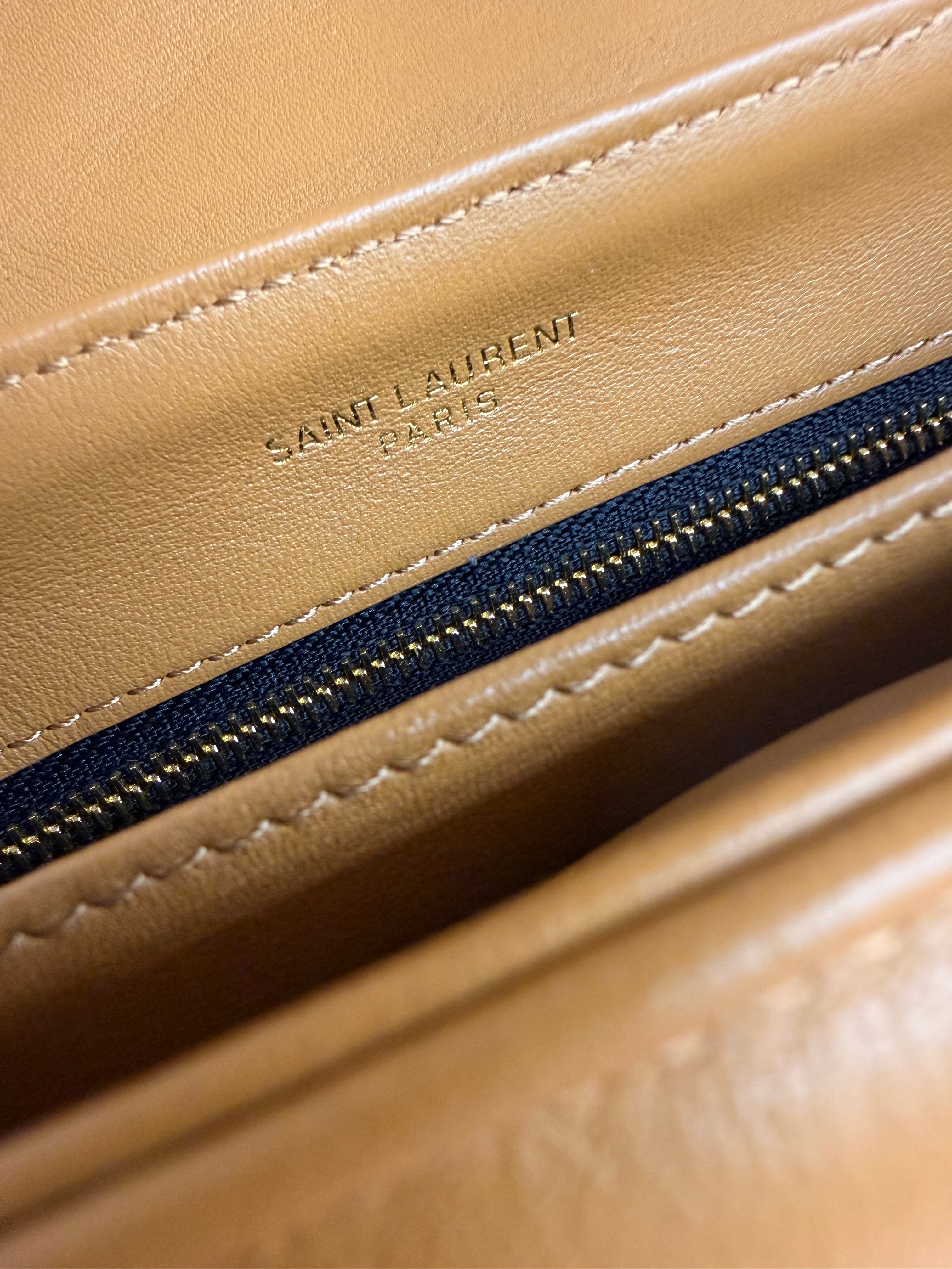 YSL | Lou Lou Toy – Leather – Caramel – Gold Hardware
