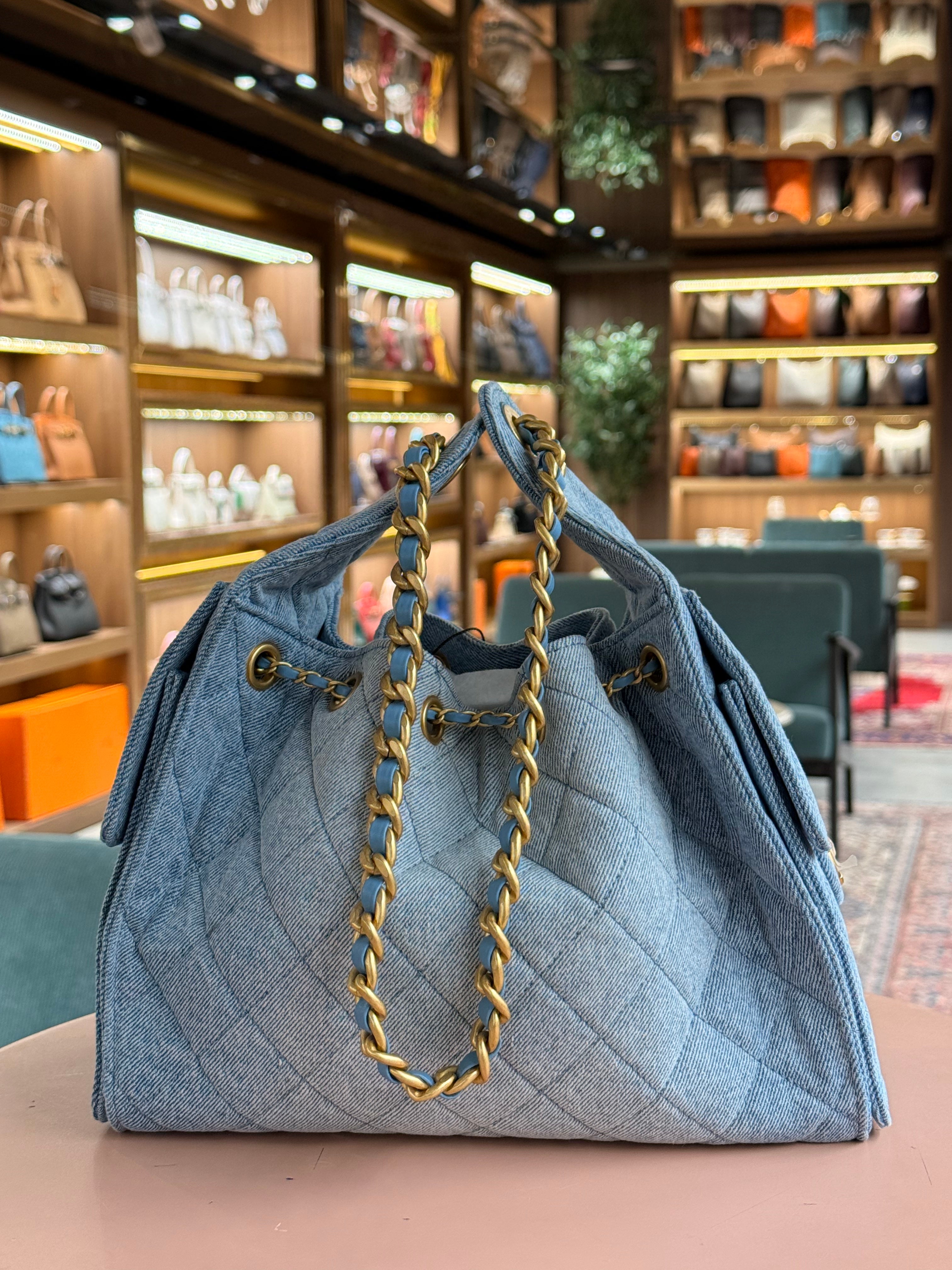 Chanel | Small Boy Bag – Denim – Blue – Gold Hardware