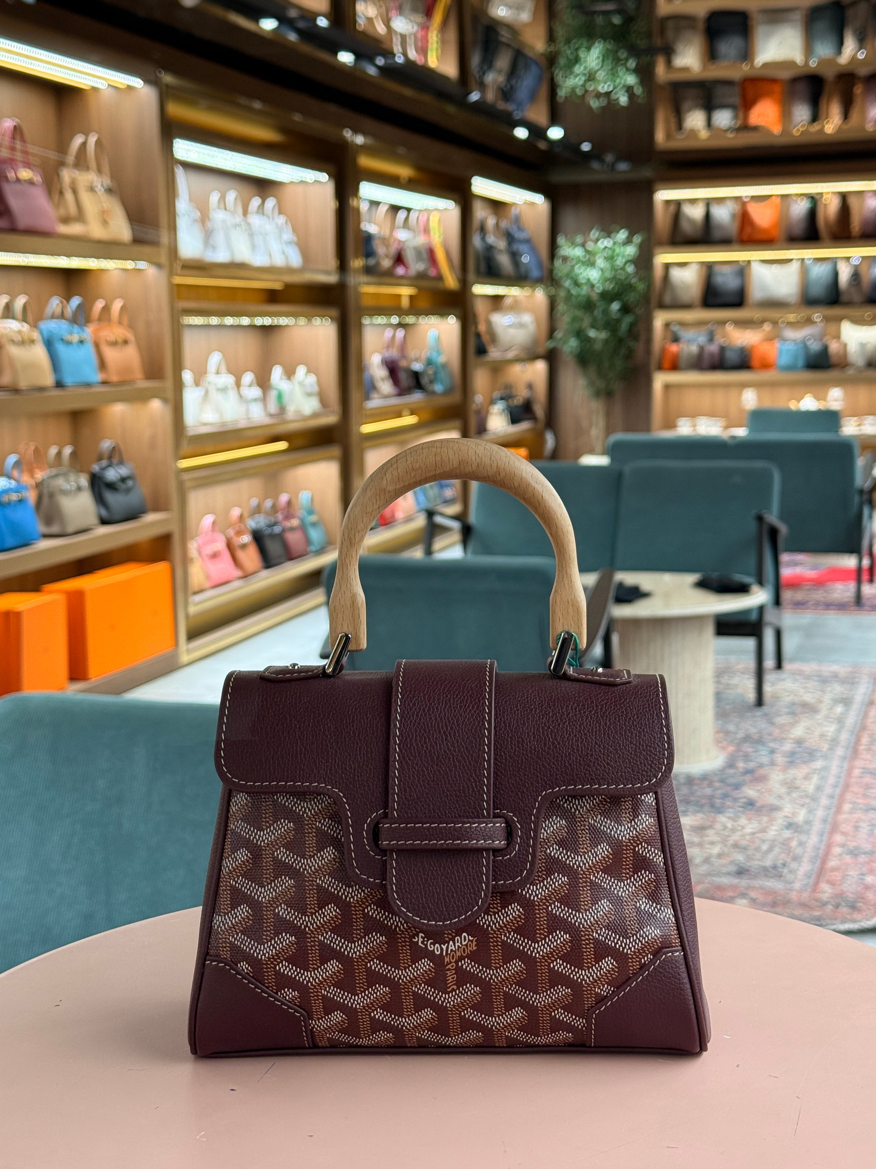 Goyard | Saigon (Mini) – Canvas – Burgundy – Gold Hardware