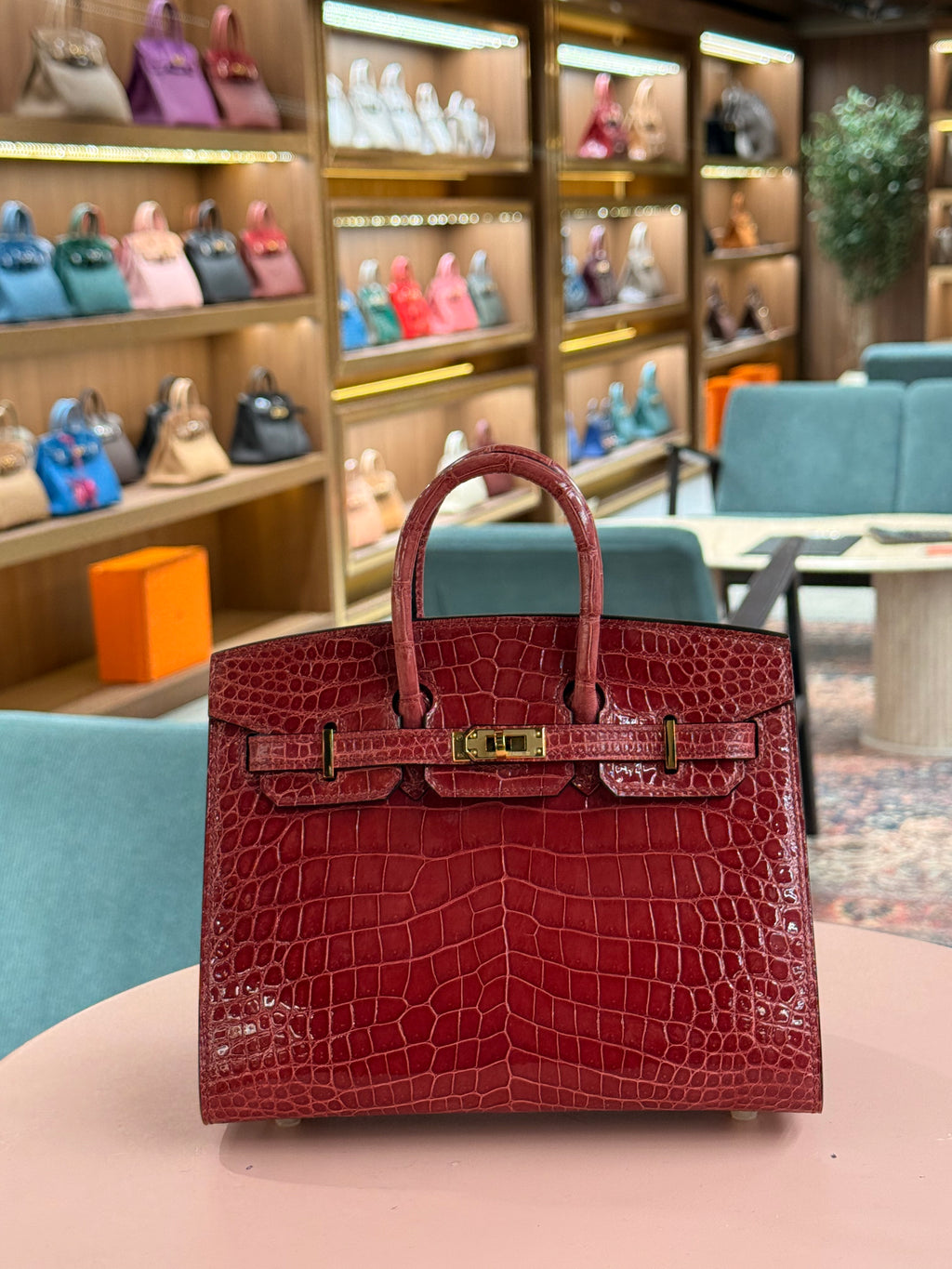 Hermes | Birkin (20) – Crocodile – Rouge H – Gold Hardware