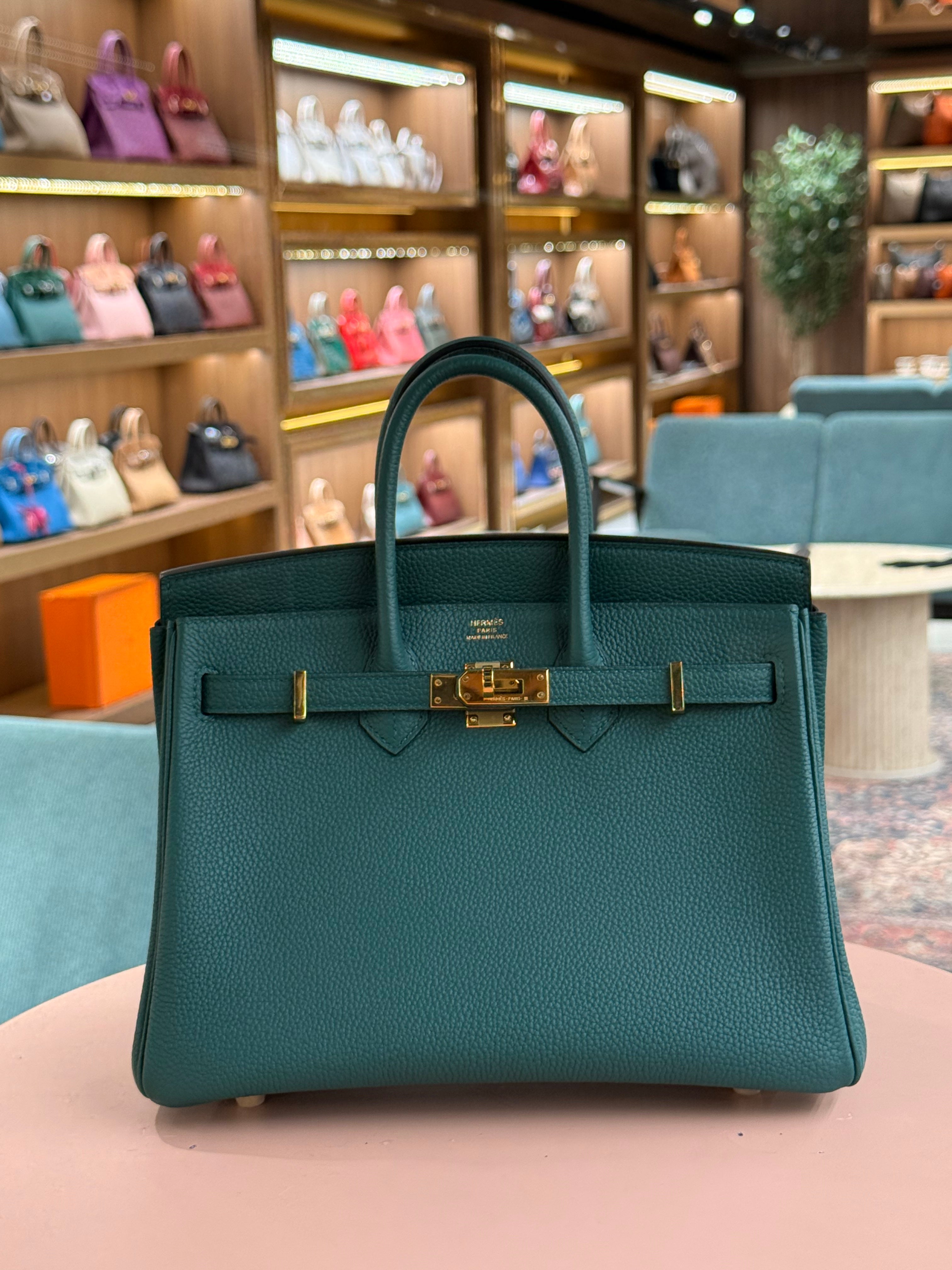 Hermes | Birkin (25) – Togo – Bleu Canard – Gold Hardware