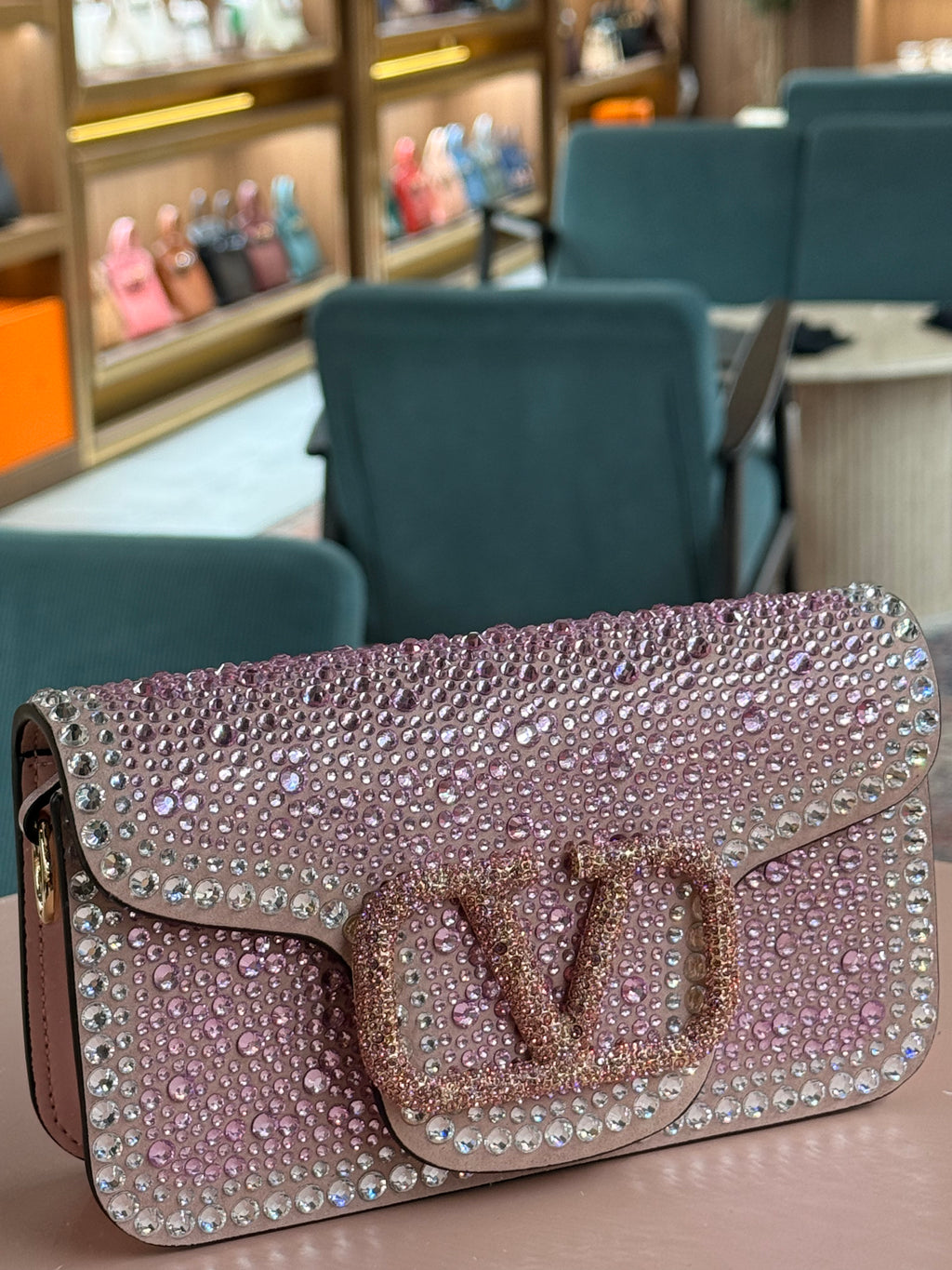 Valentino | Loco (Small) – Leather – Pink – Gold Hardware
