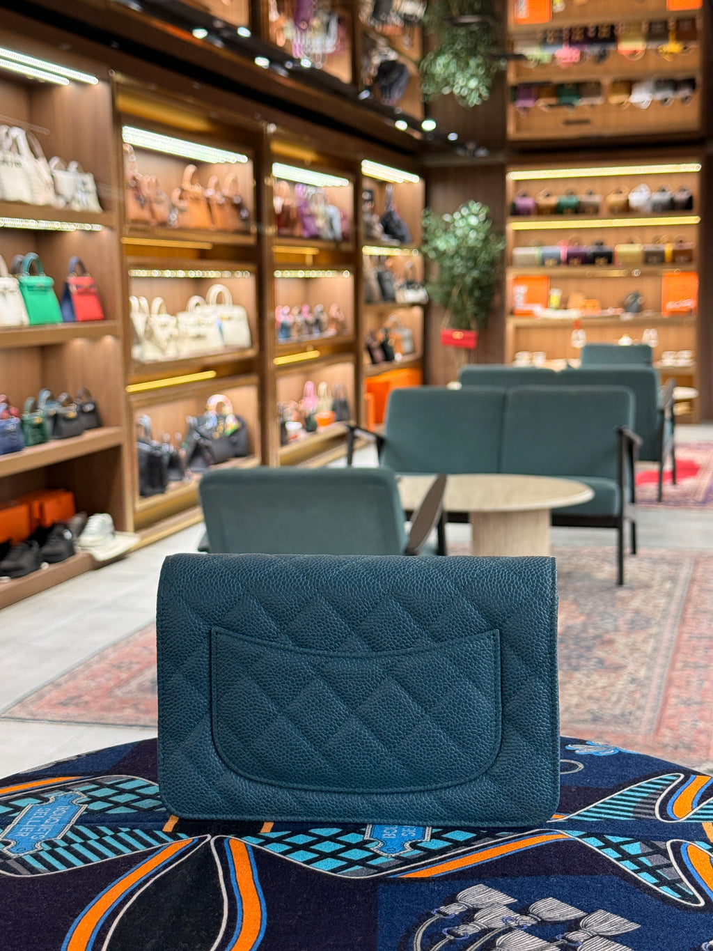 Chanel | Wallet on Chain (20) – Caviar – Bleu Nuit – Gold Hardware