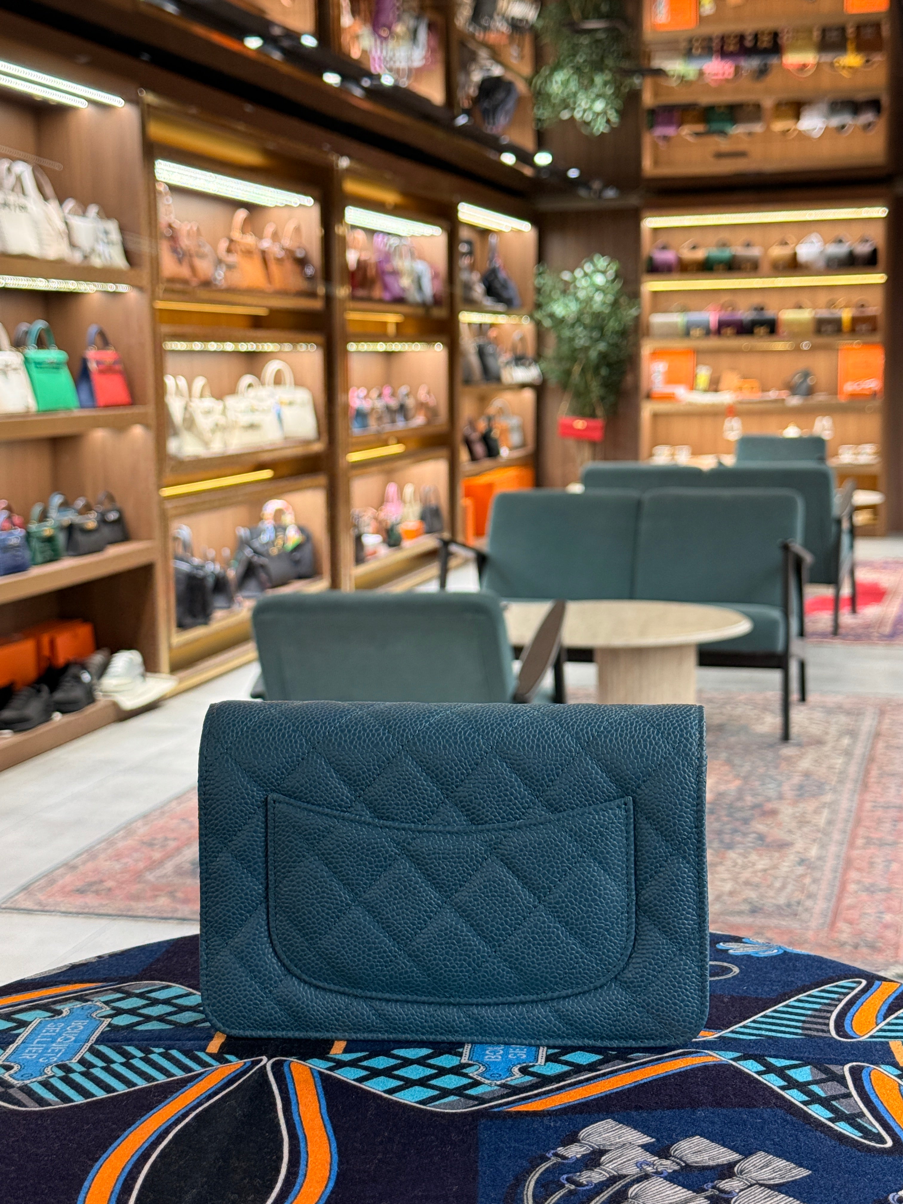 Chanel | Wallet on Chain (20) – Caviar – Bleu Nuit – Gold Hardware