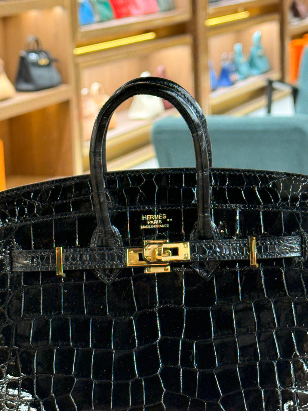Hermes | Birkin (20) – Crocodile – Black – Gold Hardware