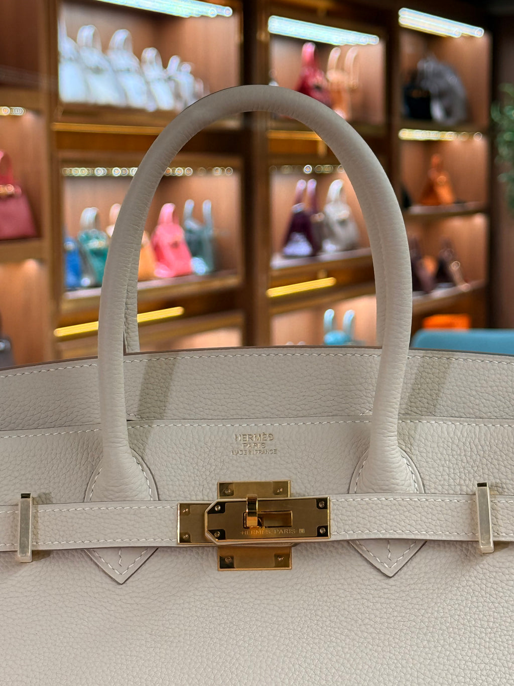 Hermes | Birkin (30) – Togo – Blanc – Gold Hardware