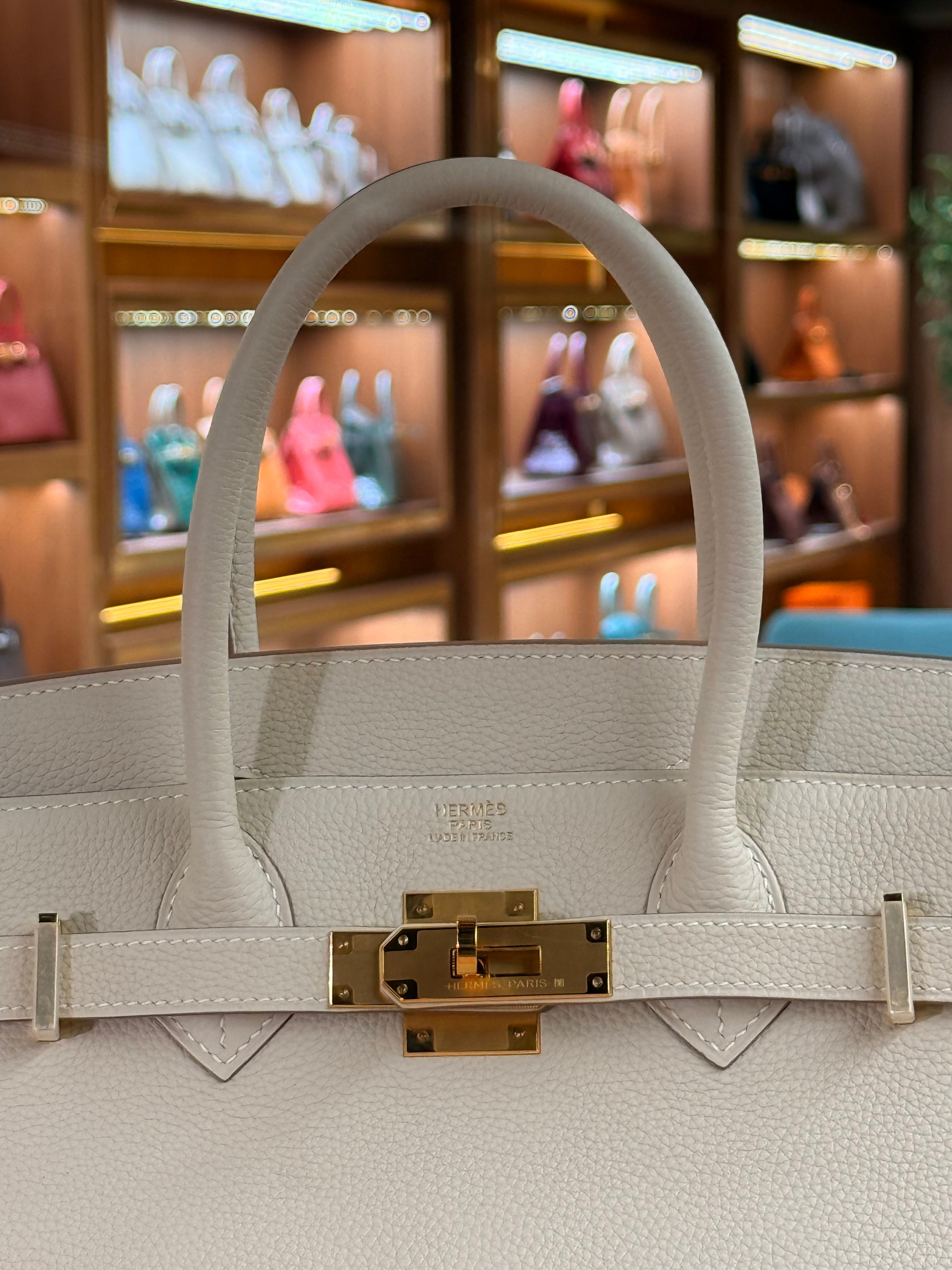 Hermes | Birkin (30) – Togo – Blanc – Gold Hardware