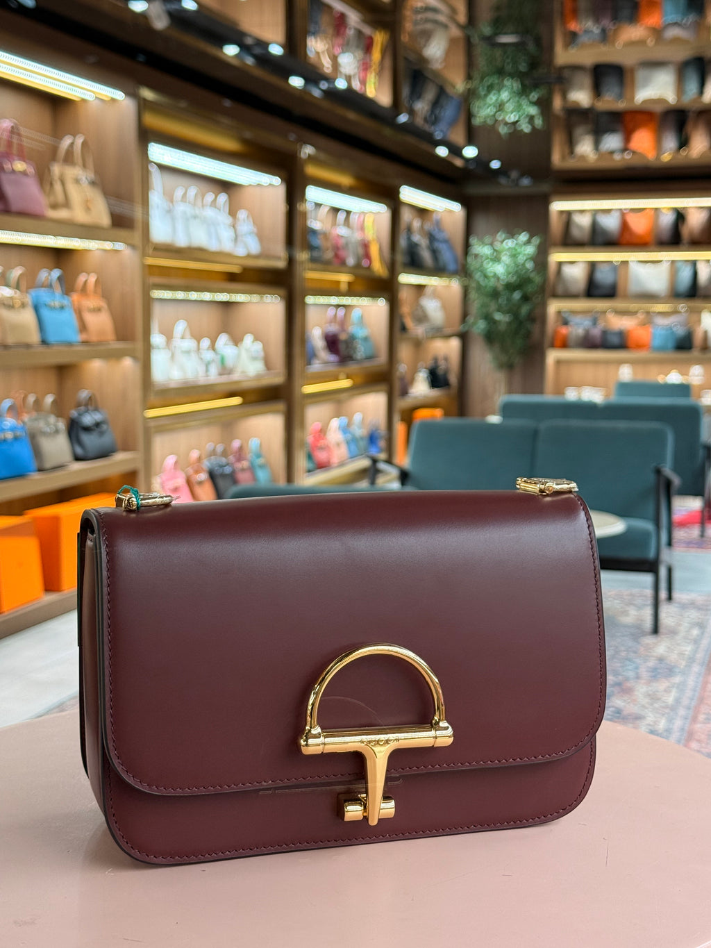 Gucci | Small Siena (Small) – Leather – Burgundy – Gold Hardware