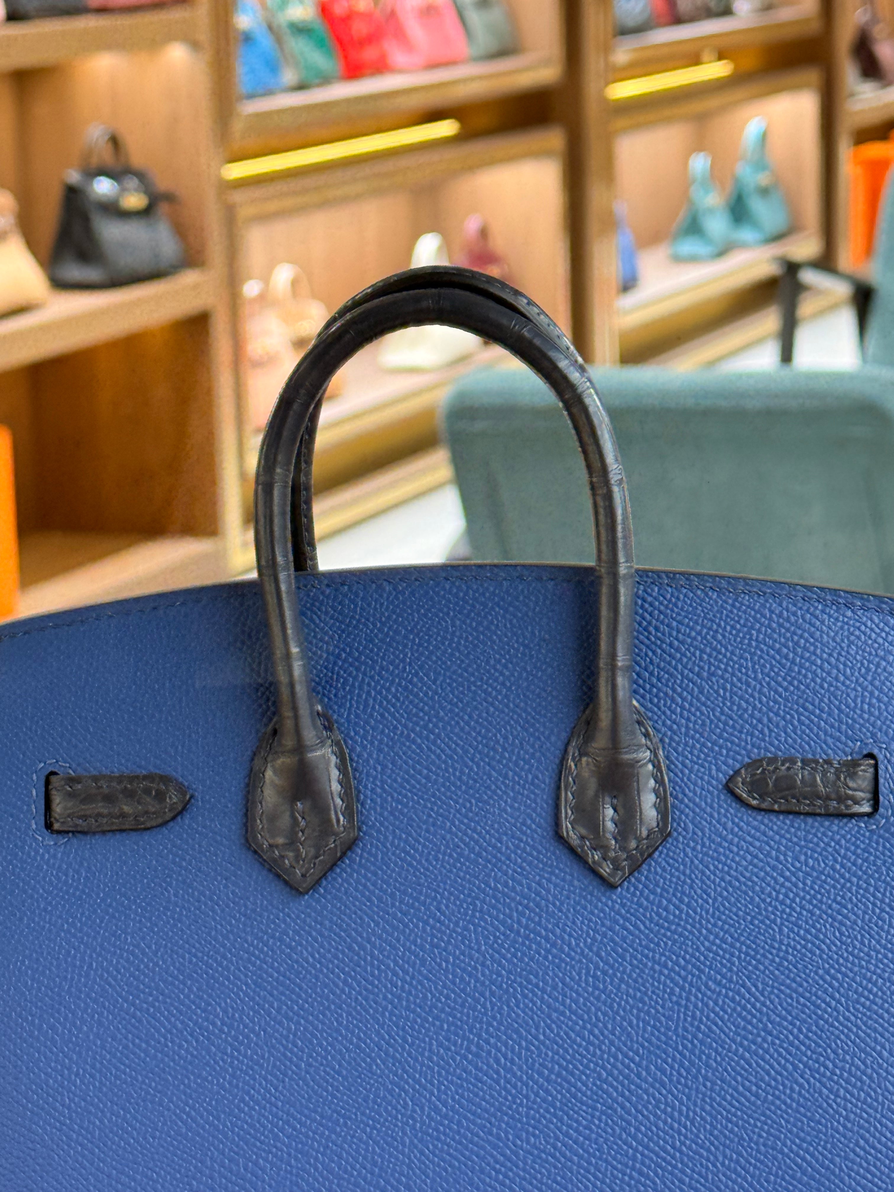 Hermes | Birkin (20) – Epsom – Bleu Nuit – Silver Hardware
