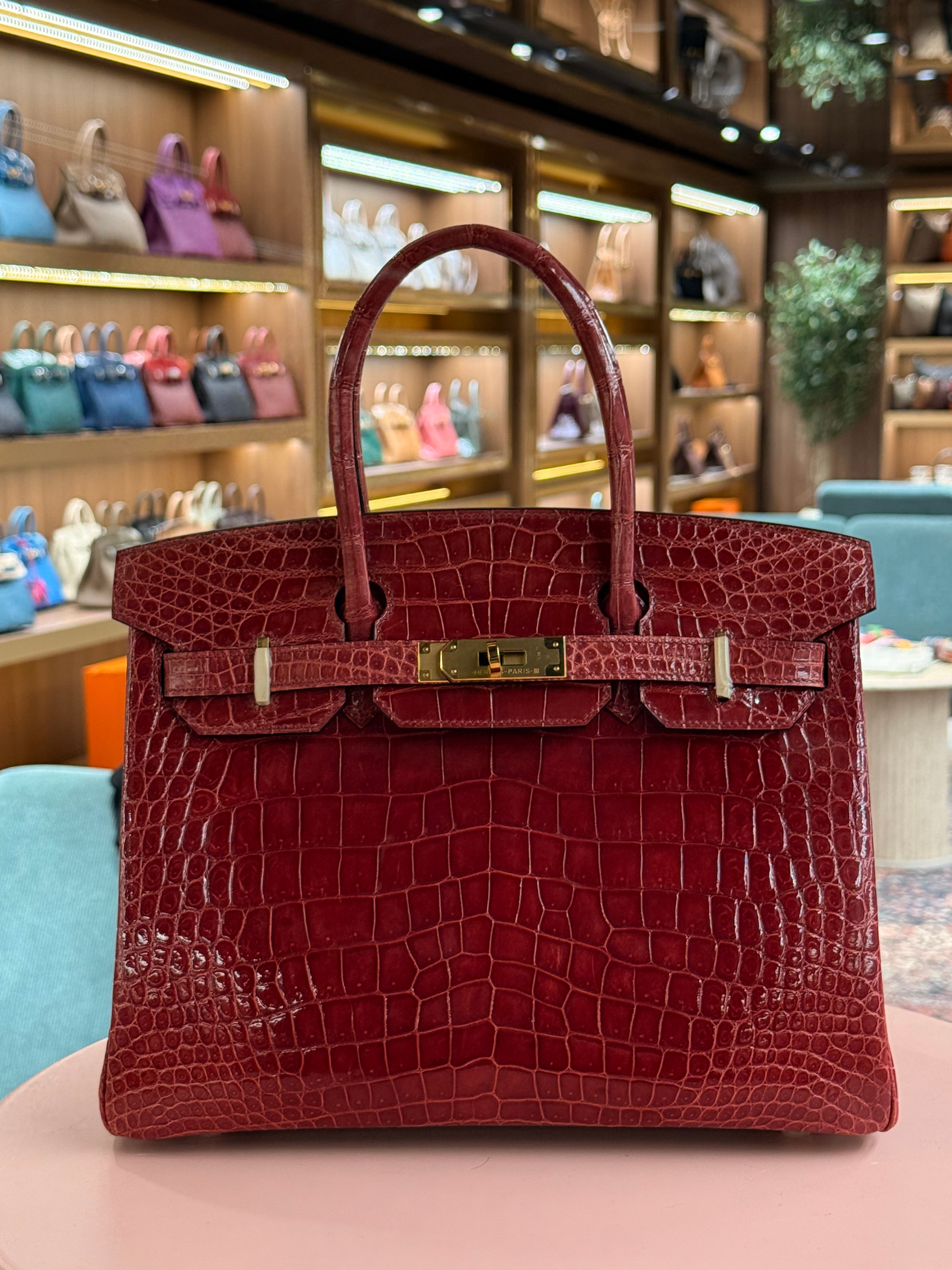 Hermes | Birkin (30) – Crocodile – Rouge H – Gold Hardware