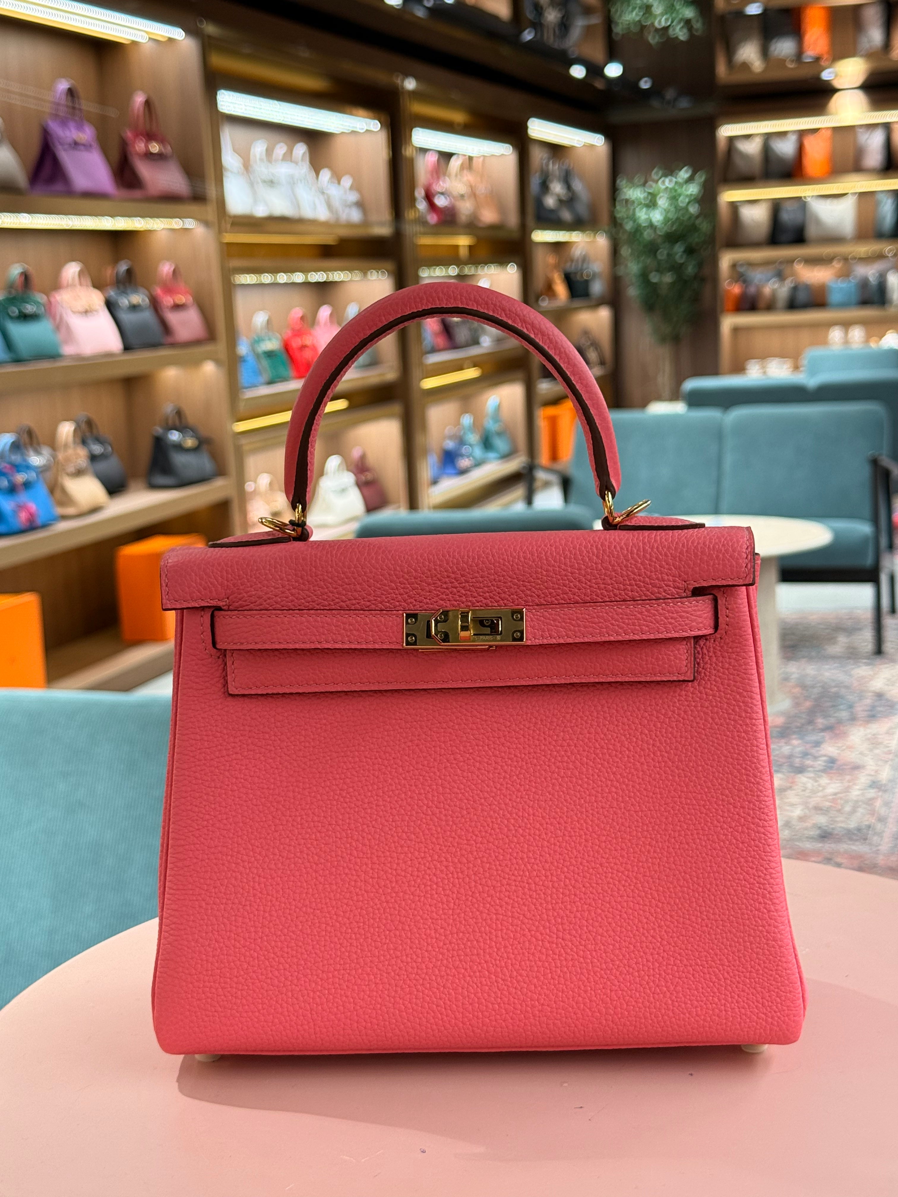 Hermes | Kelly (25) – Togo – Rose Jaipur – Gold Hardware