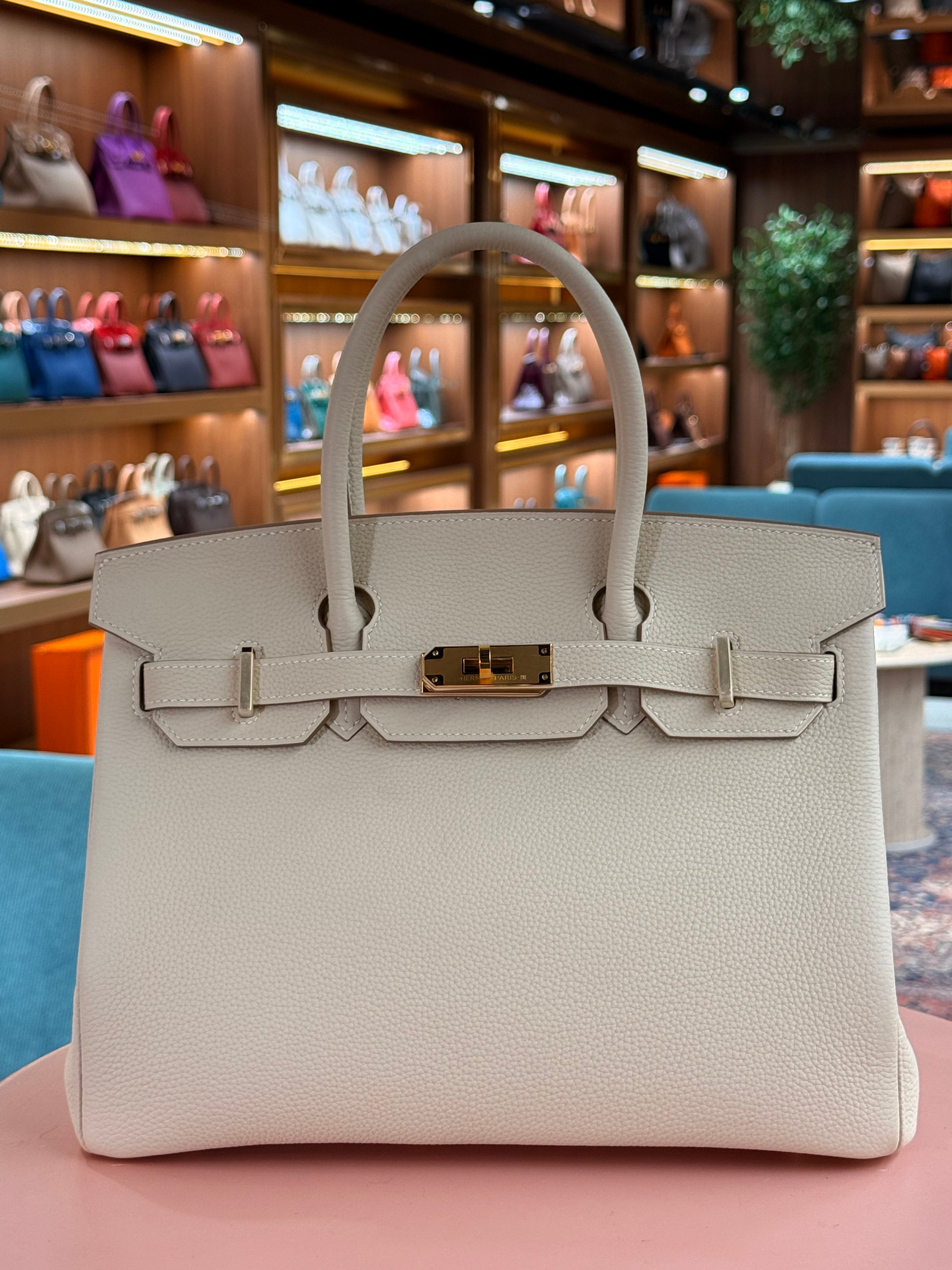 Hermes | Birkin (30) – Togo – Blanc – Gold Hardware