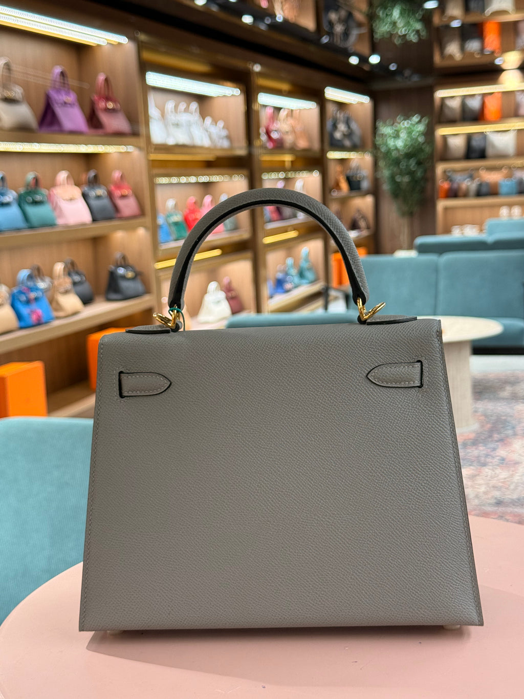 Hermes | Kelly (25) – Epsom – Etoupe – Gold Hardware