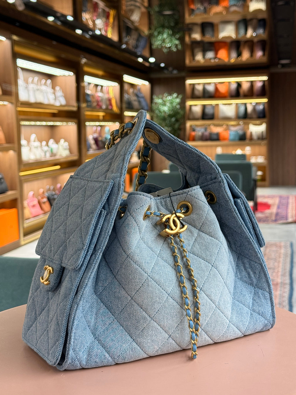 Chanel | Small Boy Bag – Denim – Blue – Gold Hardware