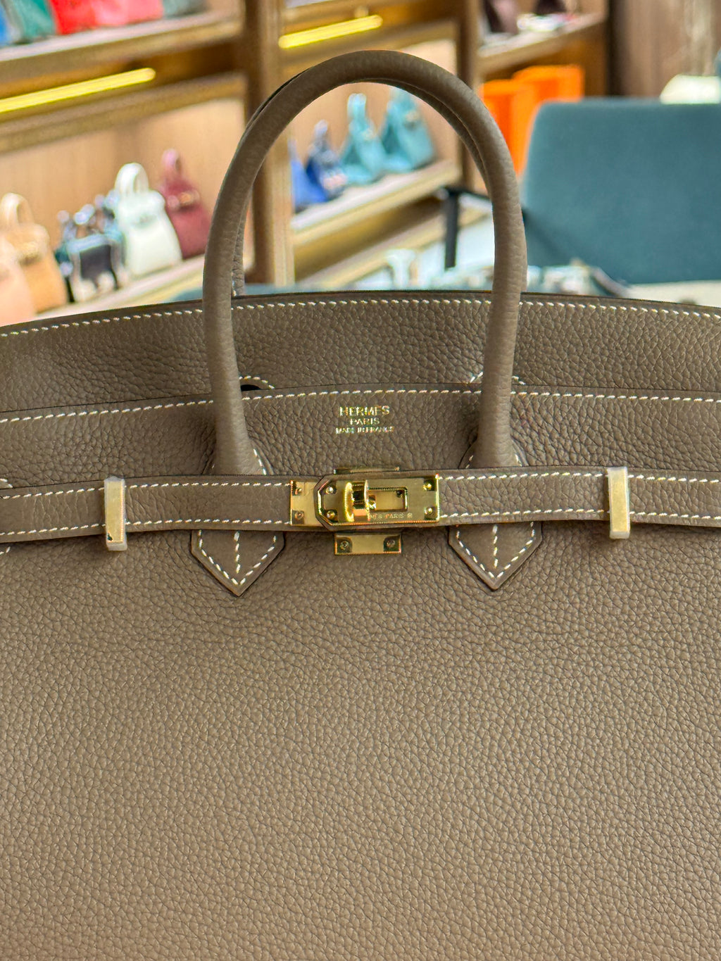 Hermes | Birkin (25) – Togo – Etoupe – Gold Hardware