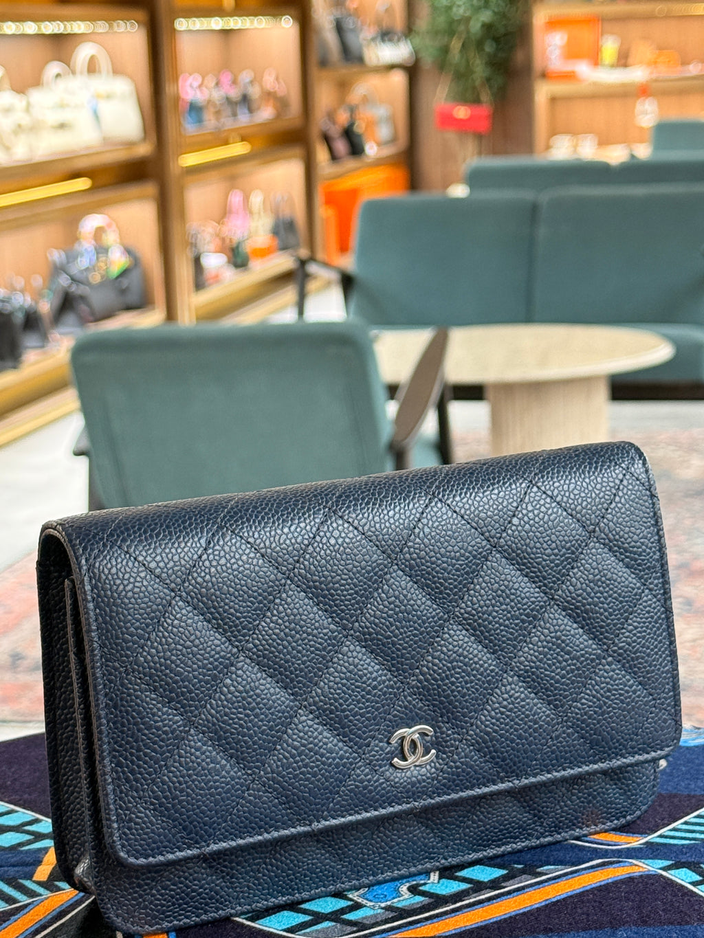 Chanel | Wallet on Chain (20) – Caviar – Black – Silver Hardware