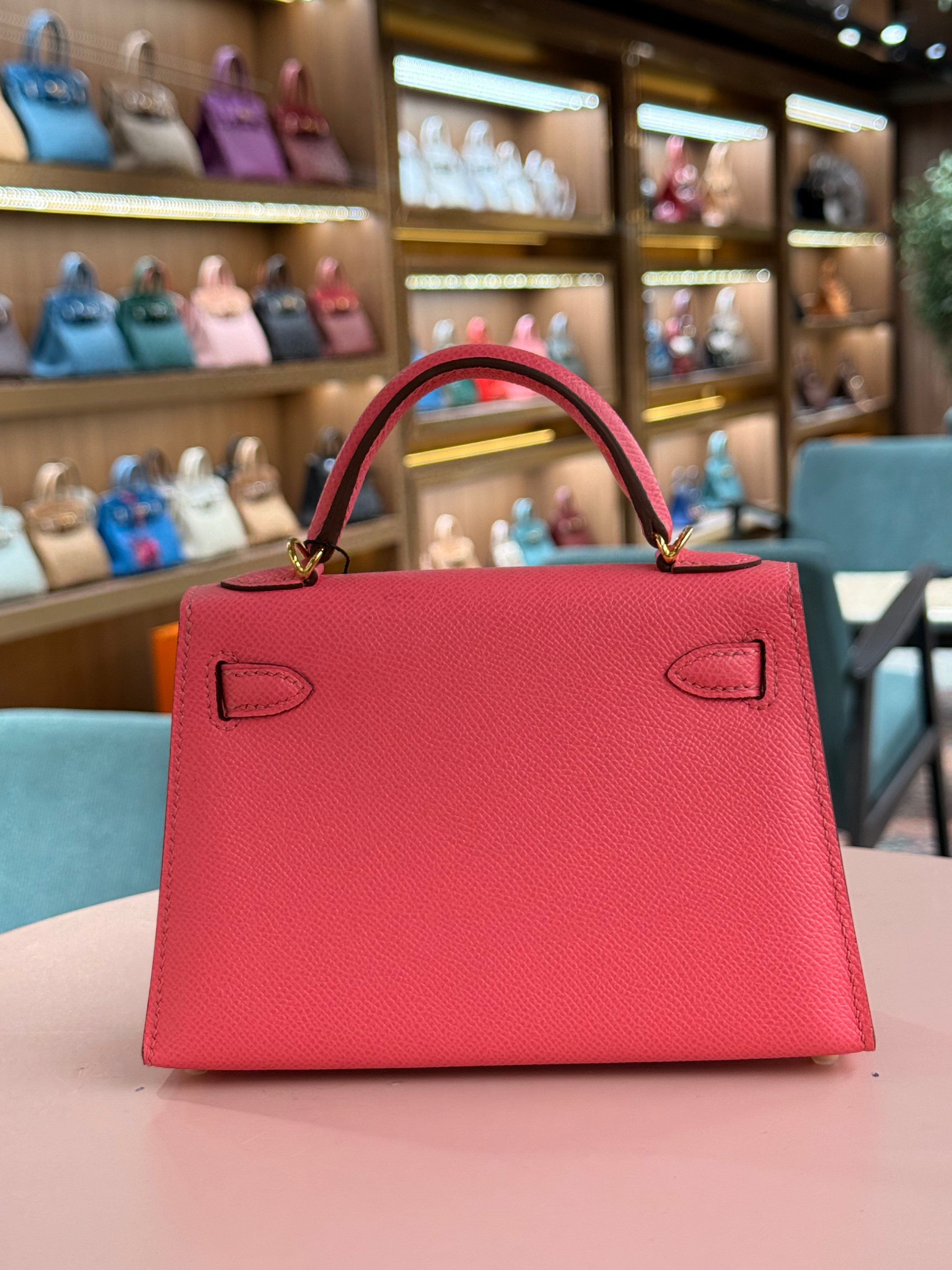 Hermes | Kelly (Mini) – Epsom – Rose Confetti – Gold Hardware