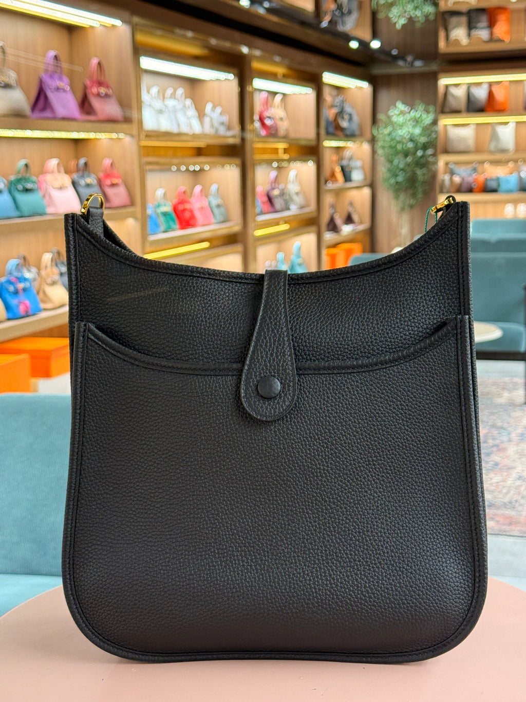 Hermes | Evelyne (Large) – Epsom – Black – Gold Hardware