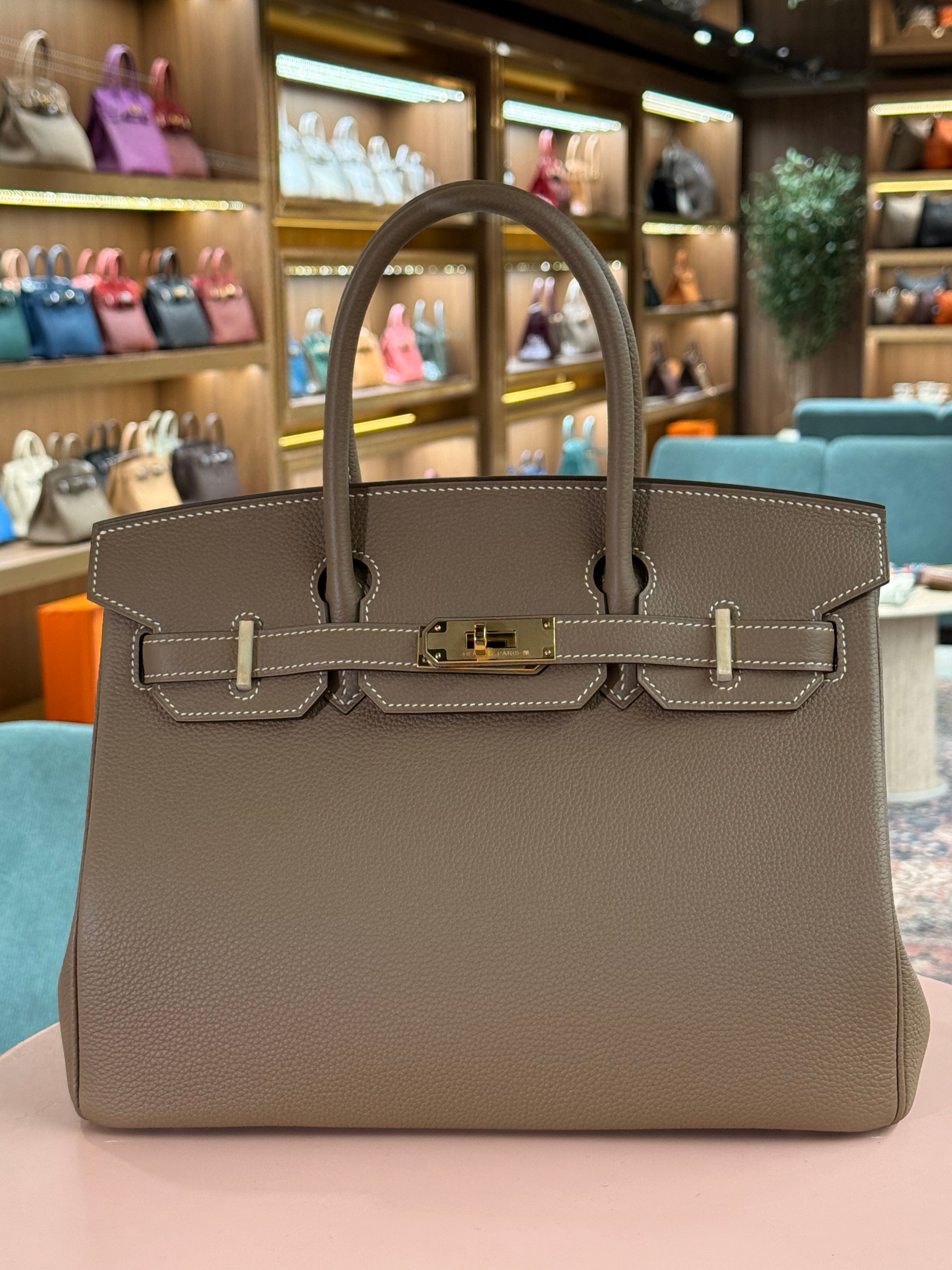 Hermes | Birkin (30) – Togo – Etoupe – Gold Hardware