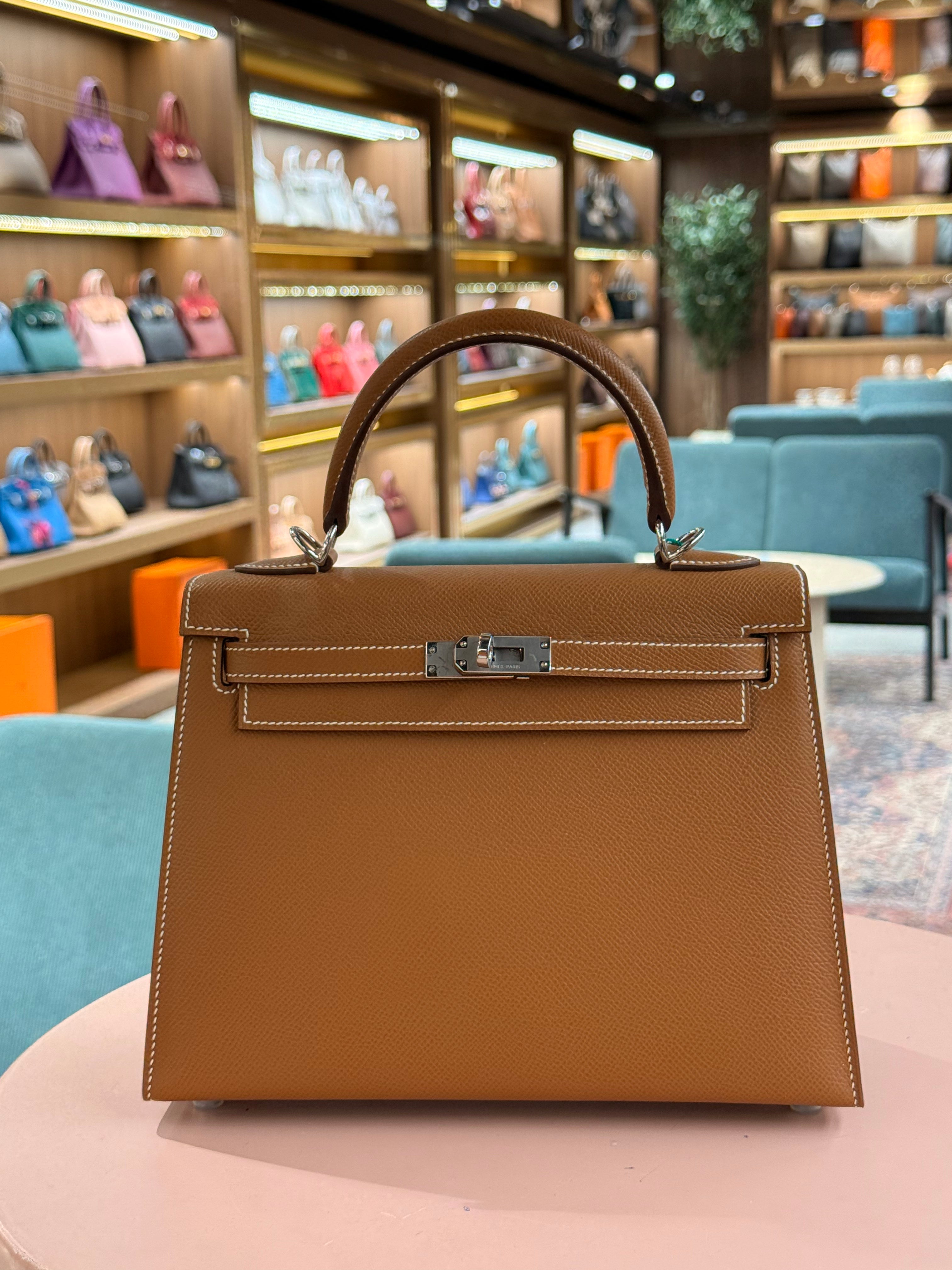 Hermes | Kelly (25) – Epsom – Gold – Palladium Hardware